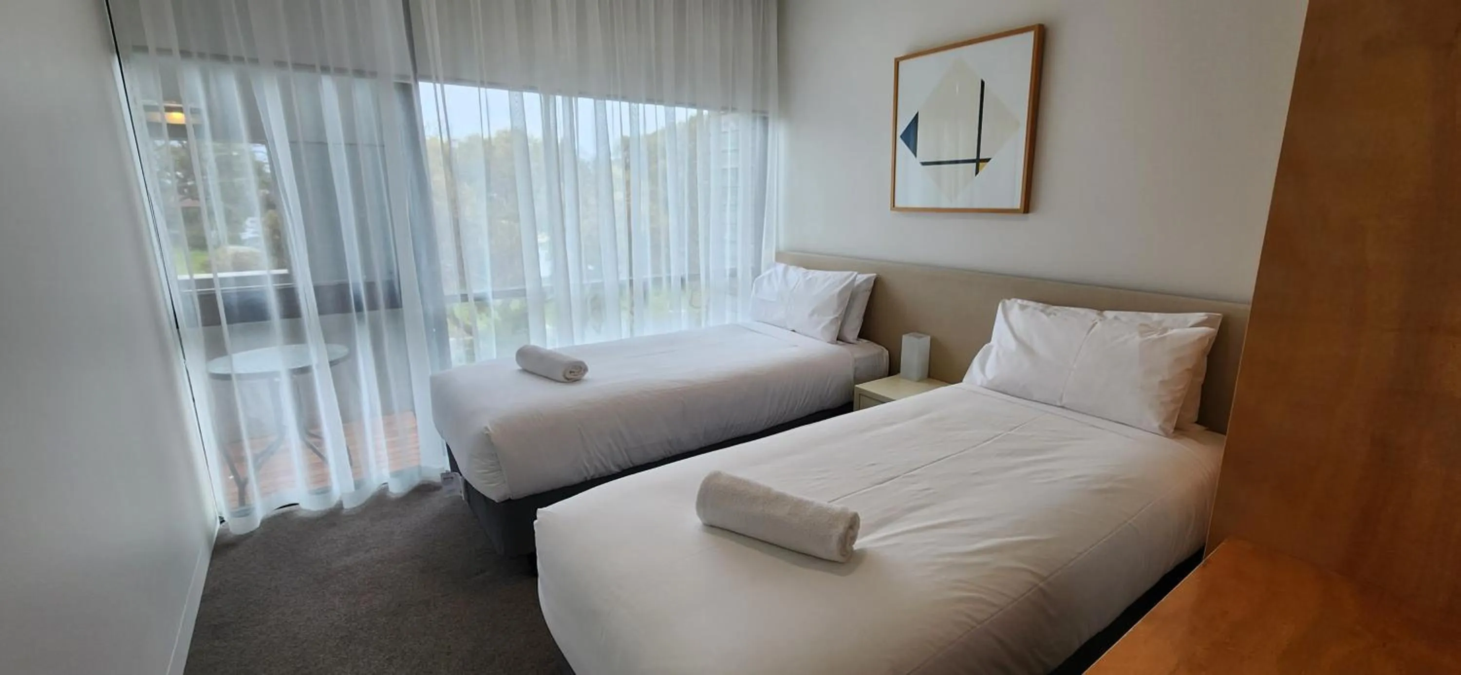 Bed in Phillip Island Apartments