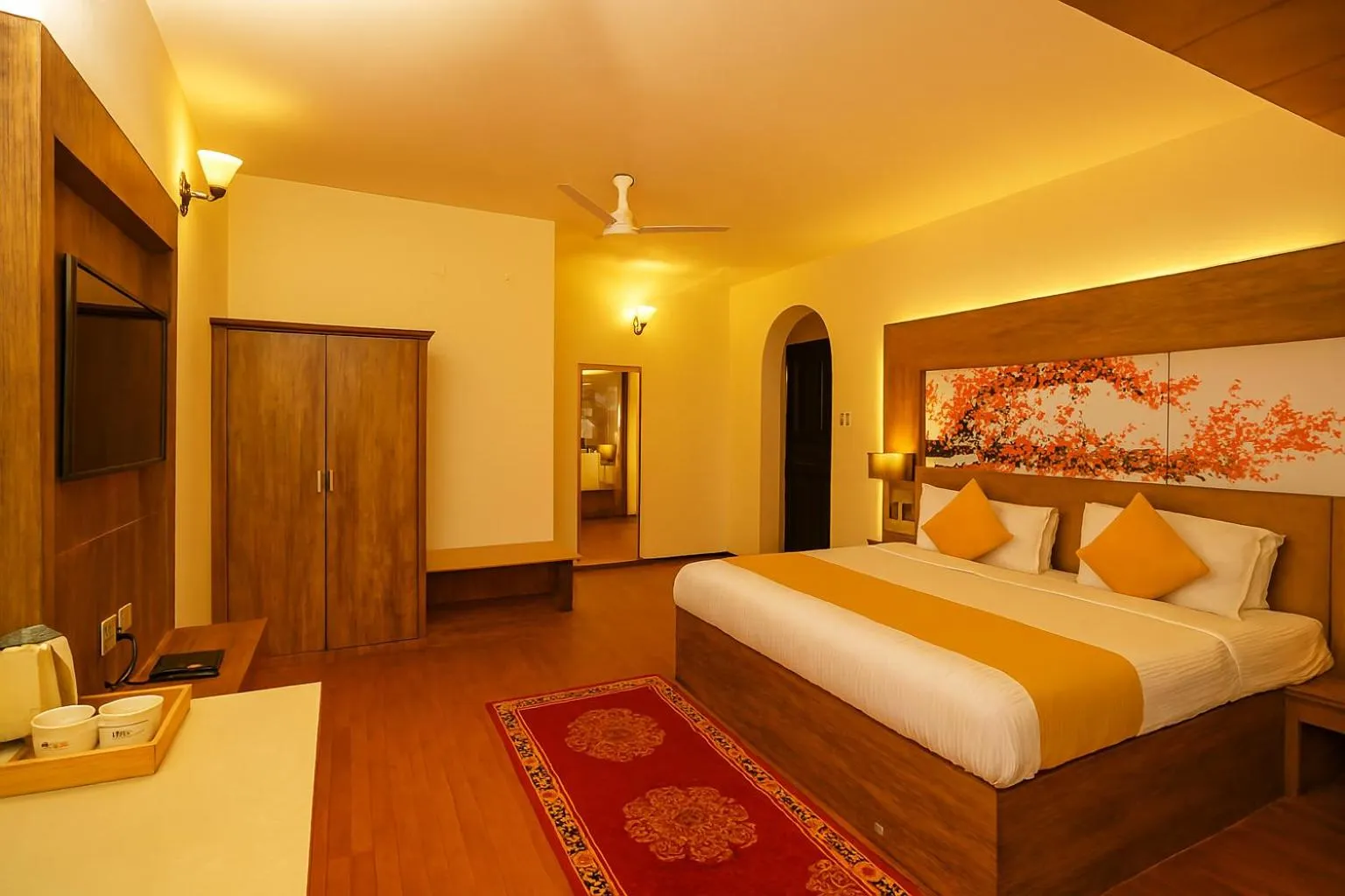Bed in Vilasa Lall Ji Resort