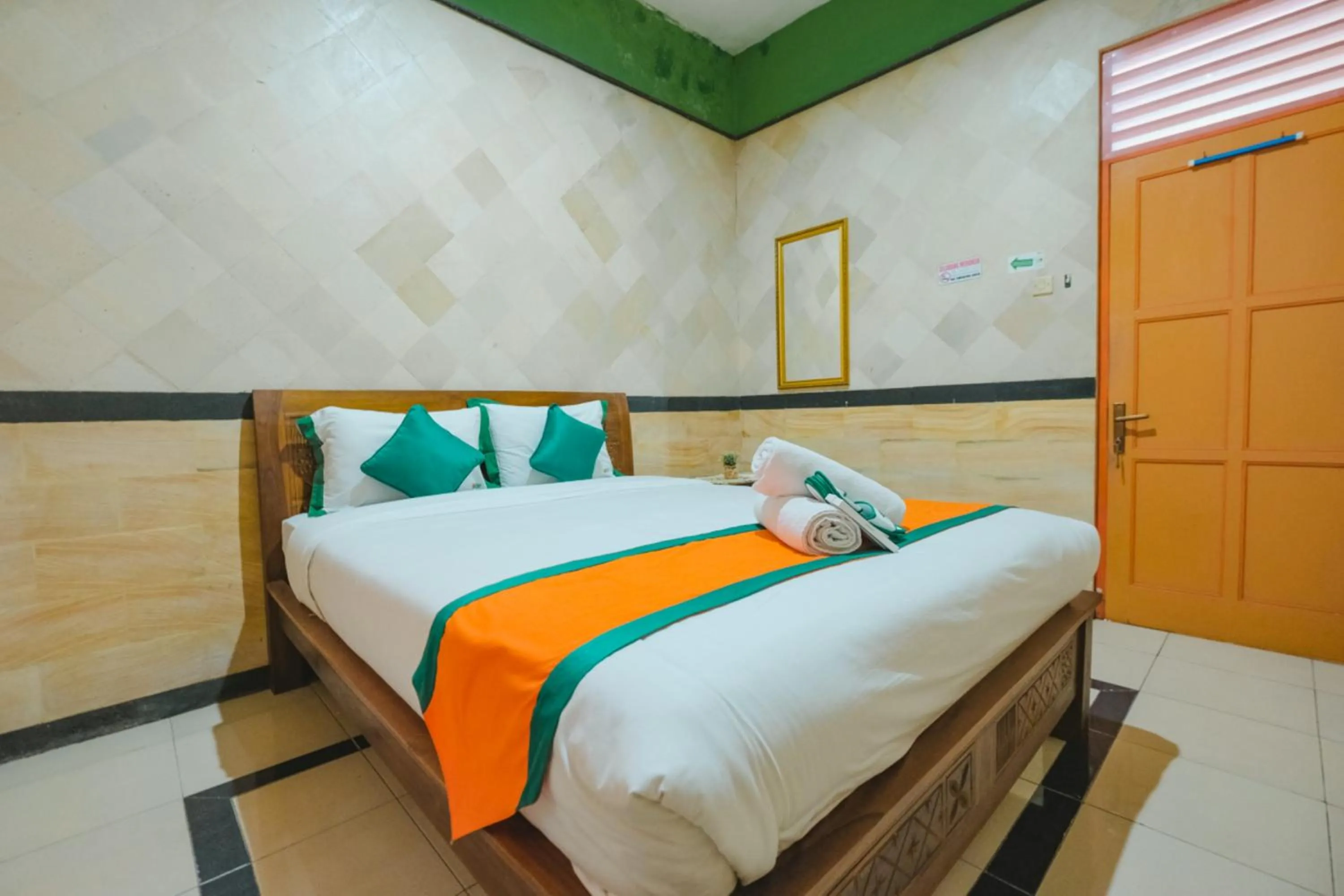 Bed in Homestay Simply Homy Jogja dekat Gembiraloka Zoo