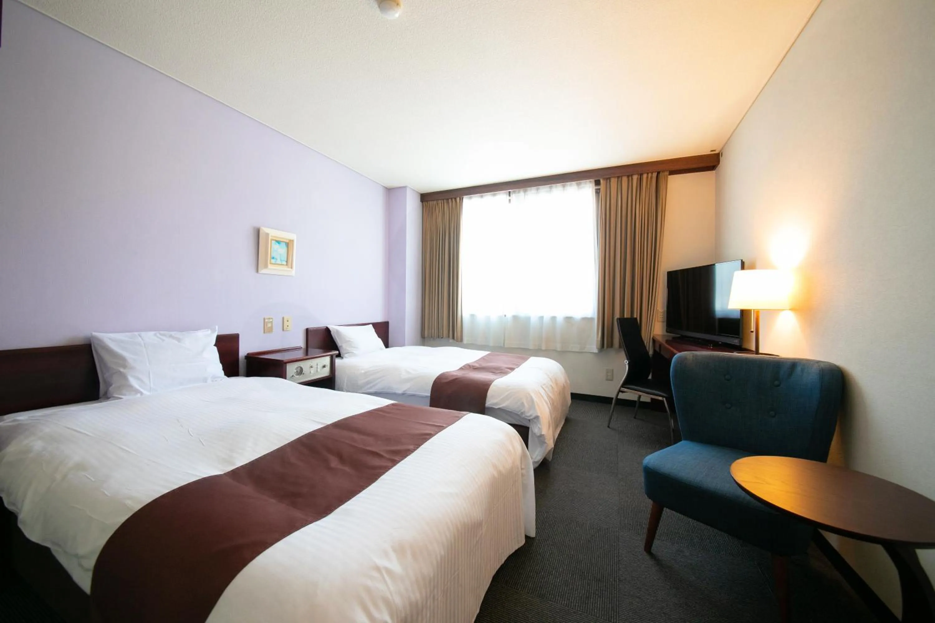 Bed in Ninohe City Hotel