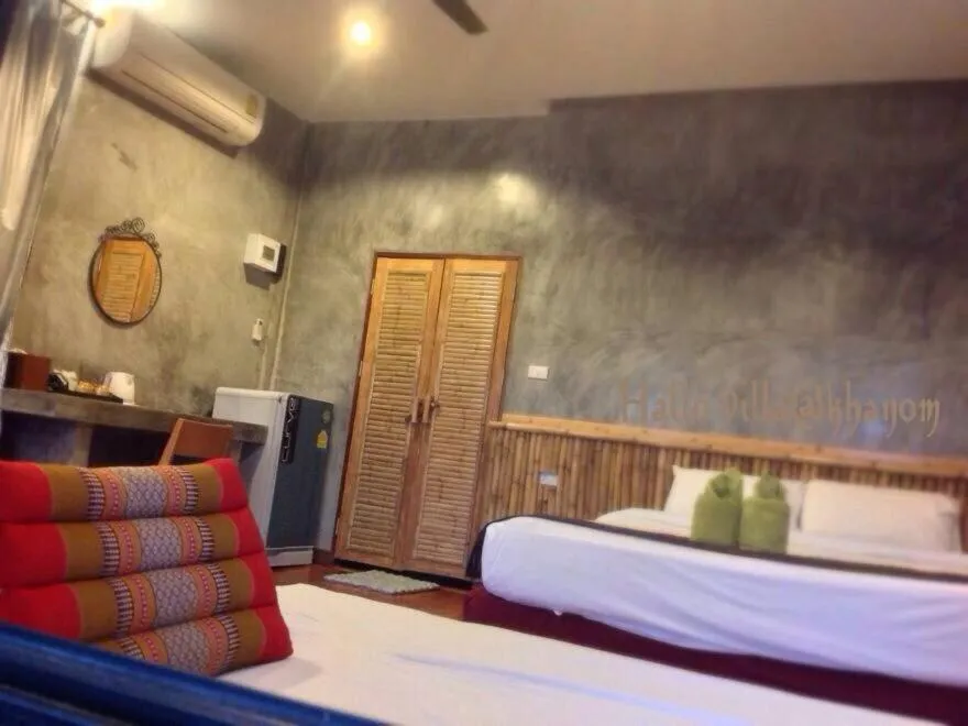 Bed in Hallo Villa Khanom