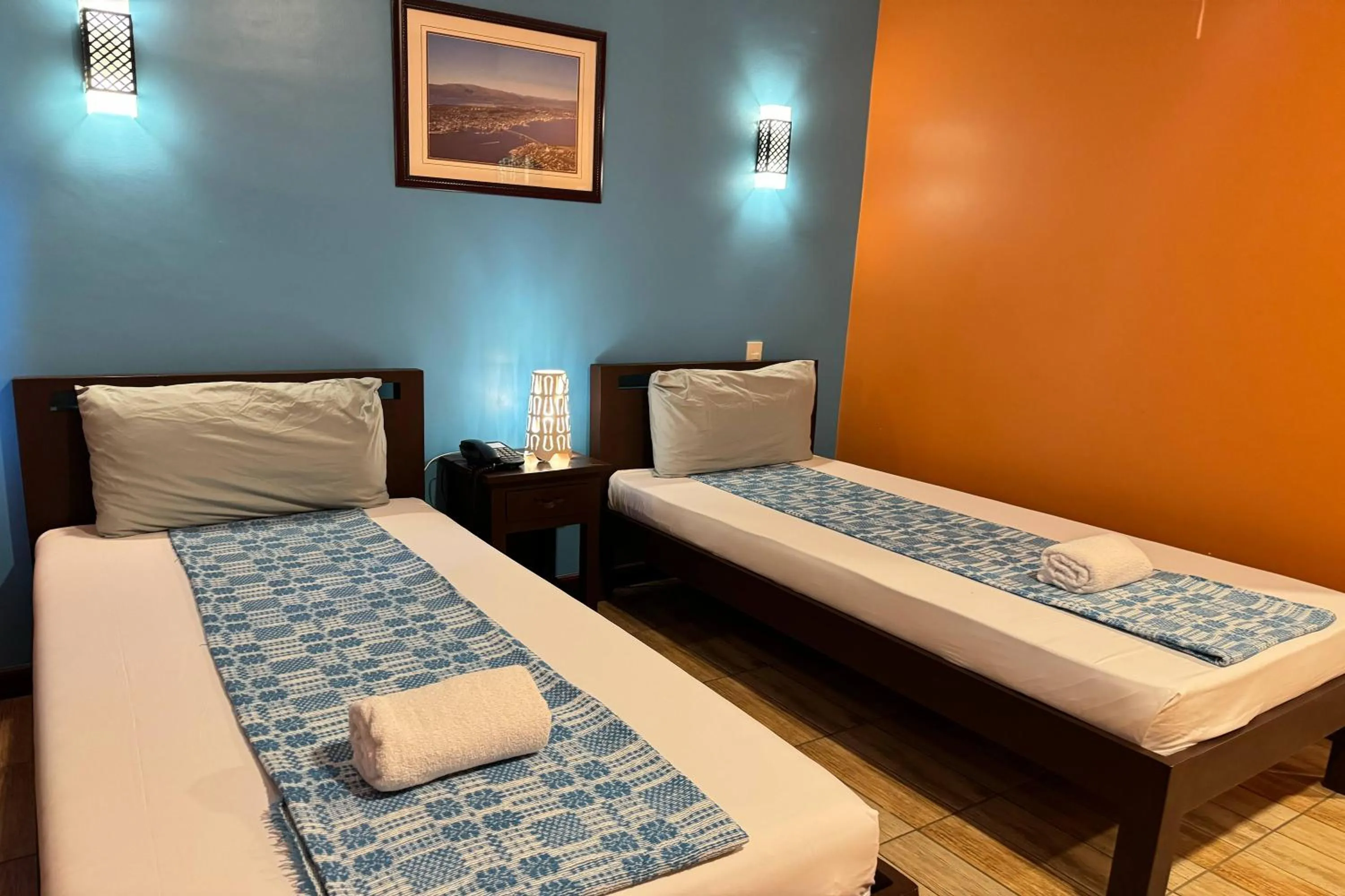 Bed in OveMar Resort Hotel near Vigan