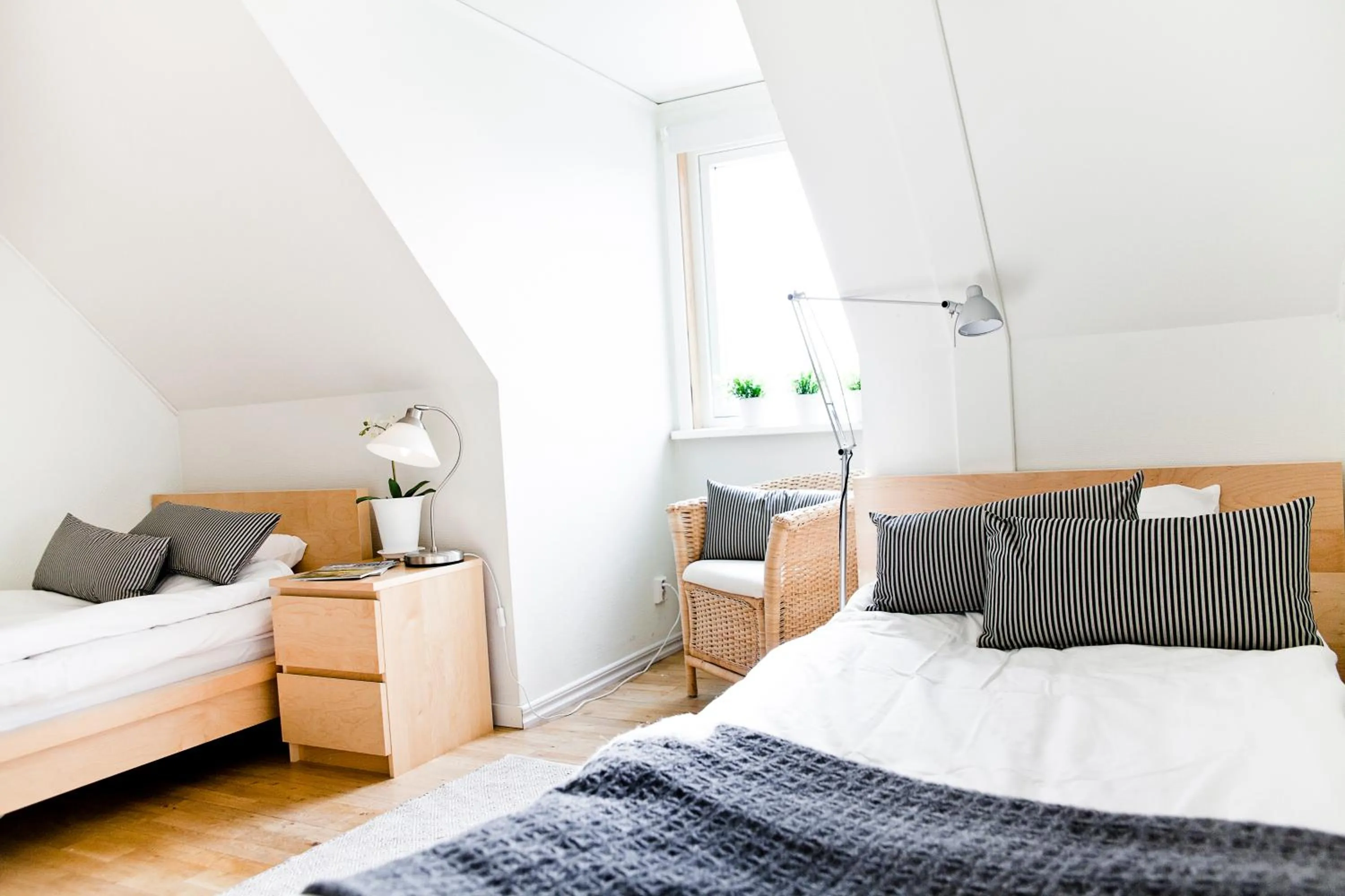 Bedroom, Bed in Abbekås Golfrestaurang & Hotell