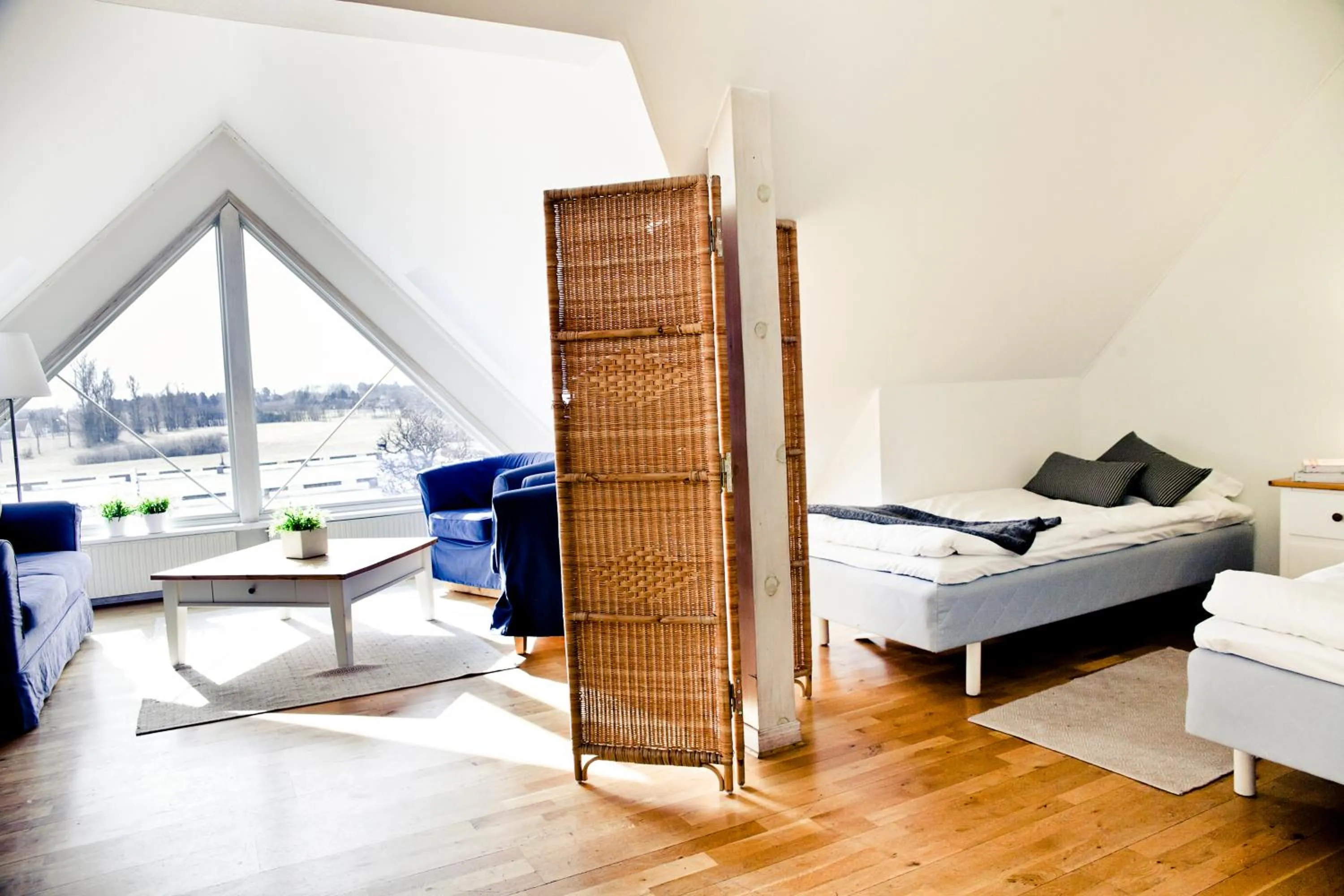 Bedroom, Bed in Abbekås Golfrestaurang & Hotell