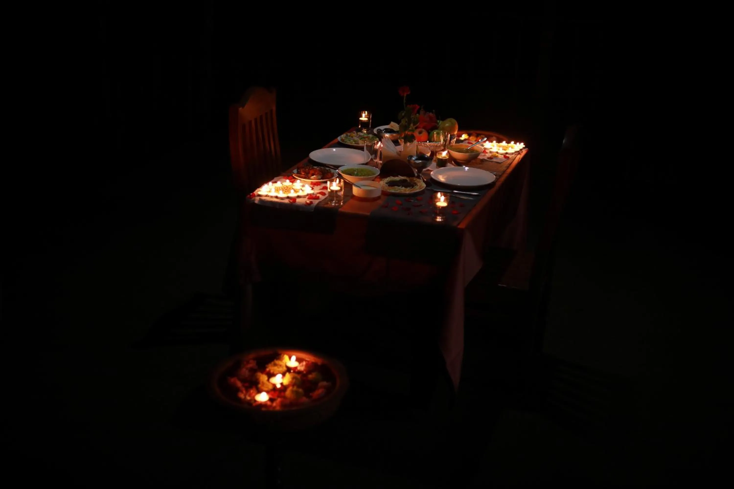 Dinner in Planet Green Plantation Resorts, Wayanad, Kerala