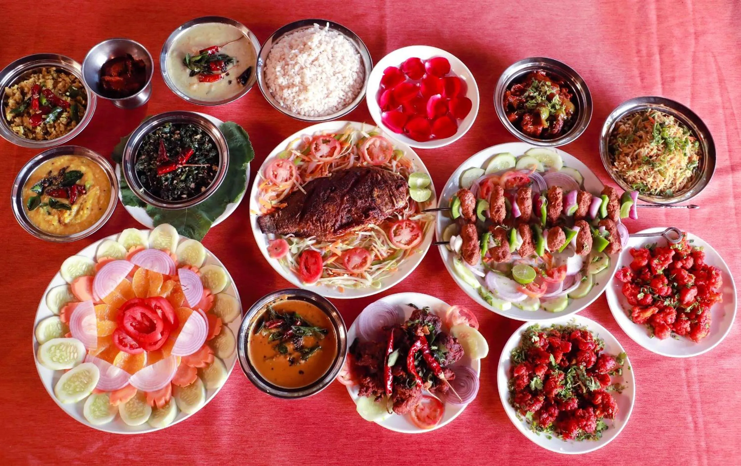 Dining area in Planet Green Plantation Resorts, Wayanad, Kerala