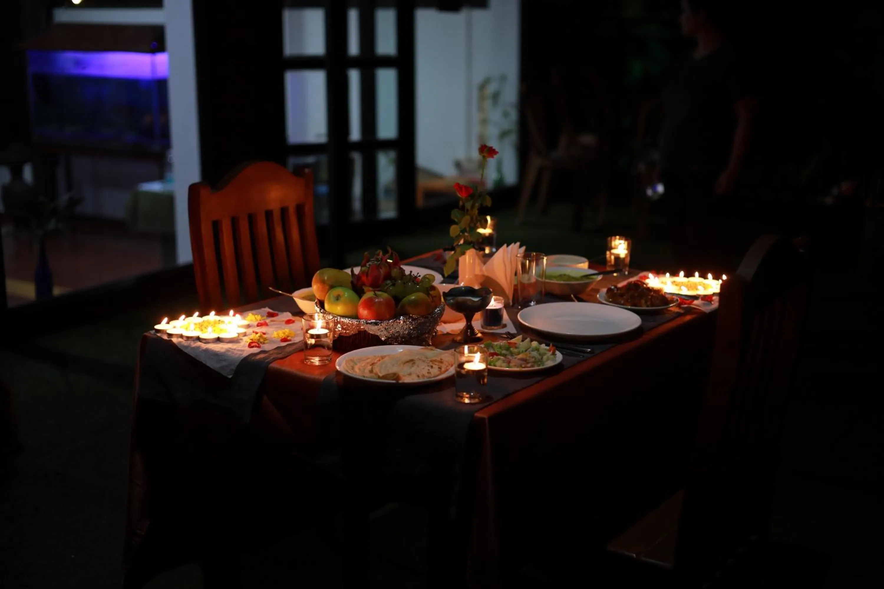 Dinner in Planet Green Plantation Resorts, Wayanad, Kerala