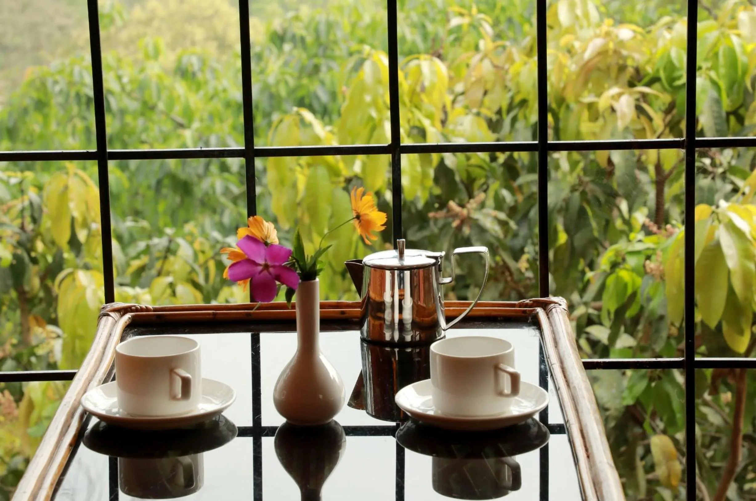 Dining area in Planet Green Plantation Resorts, Wayanad, Kerala