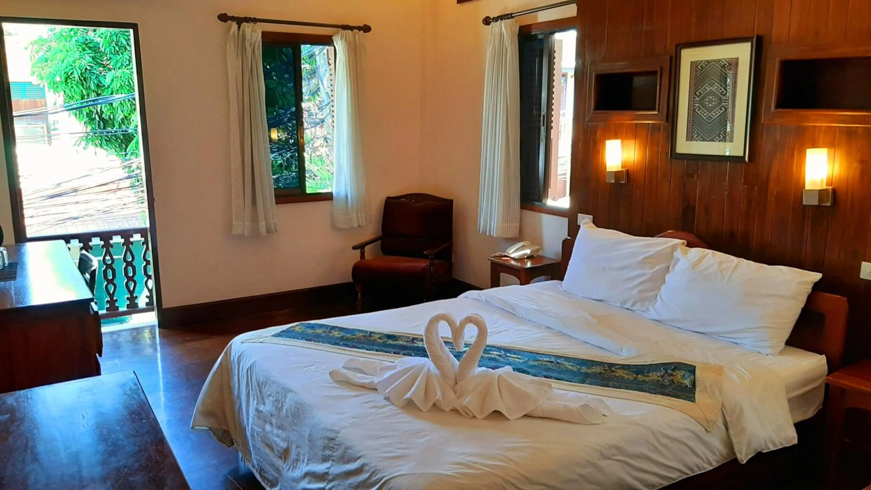 Bed in Pakhongthong Villa