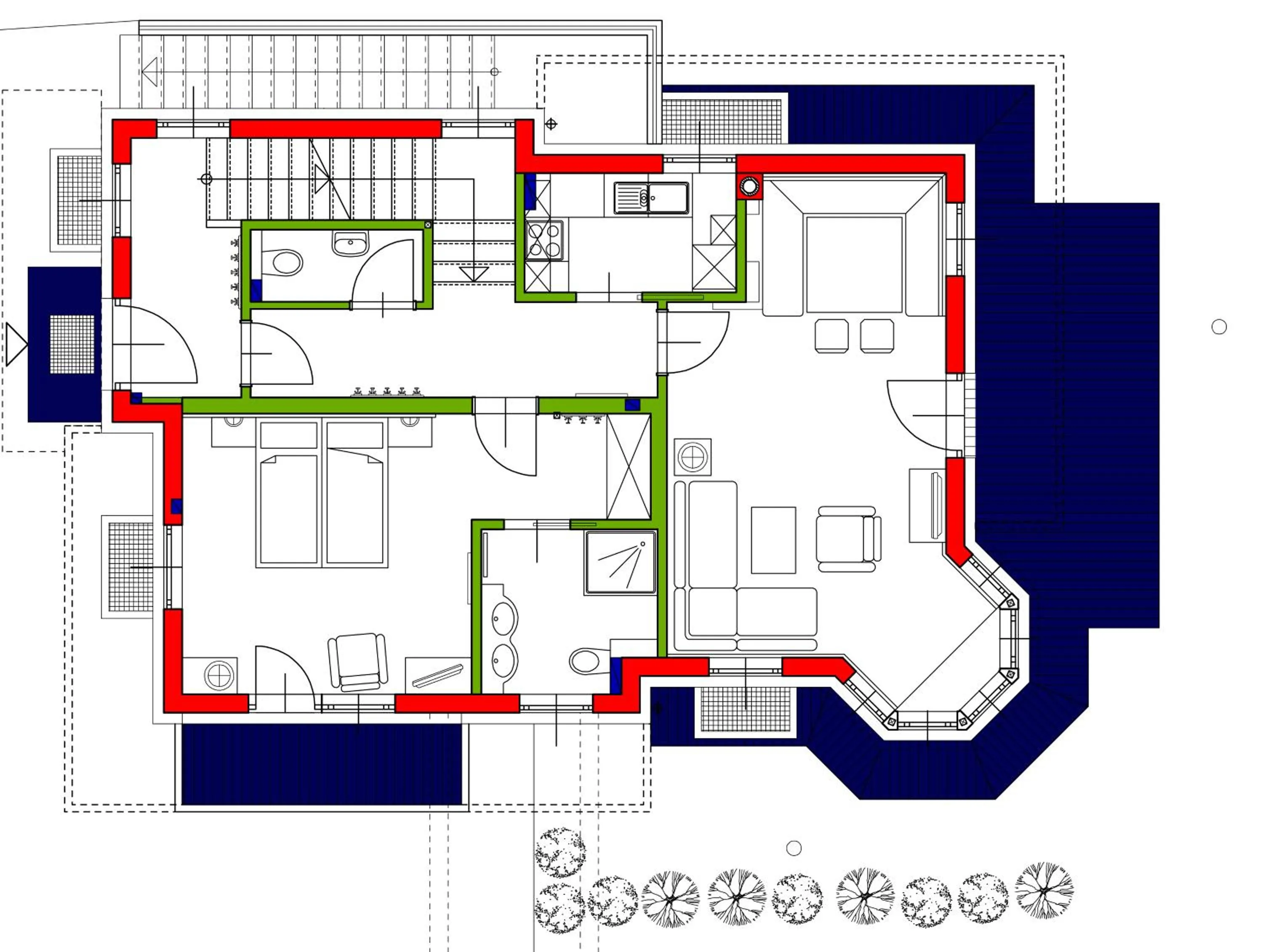 Floor plan in S'Dörfl Chalets