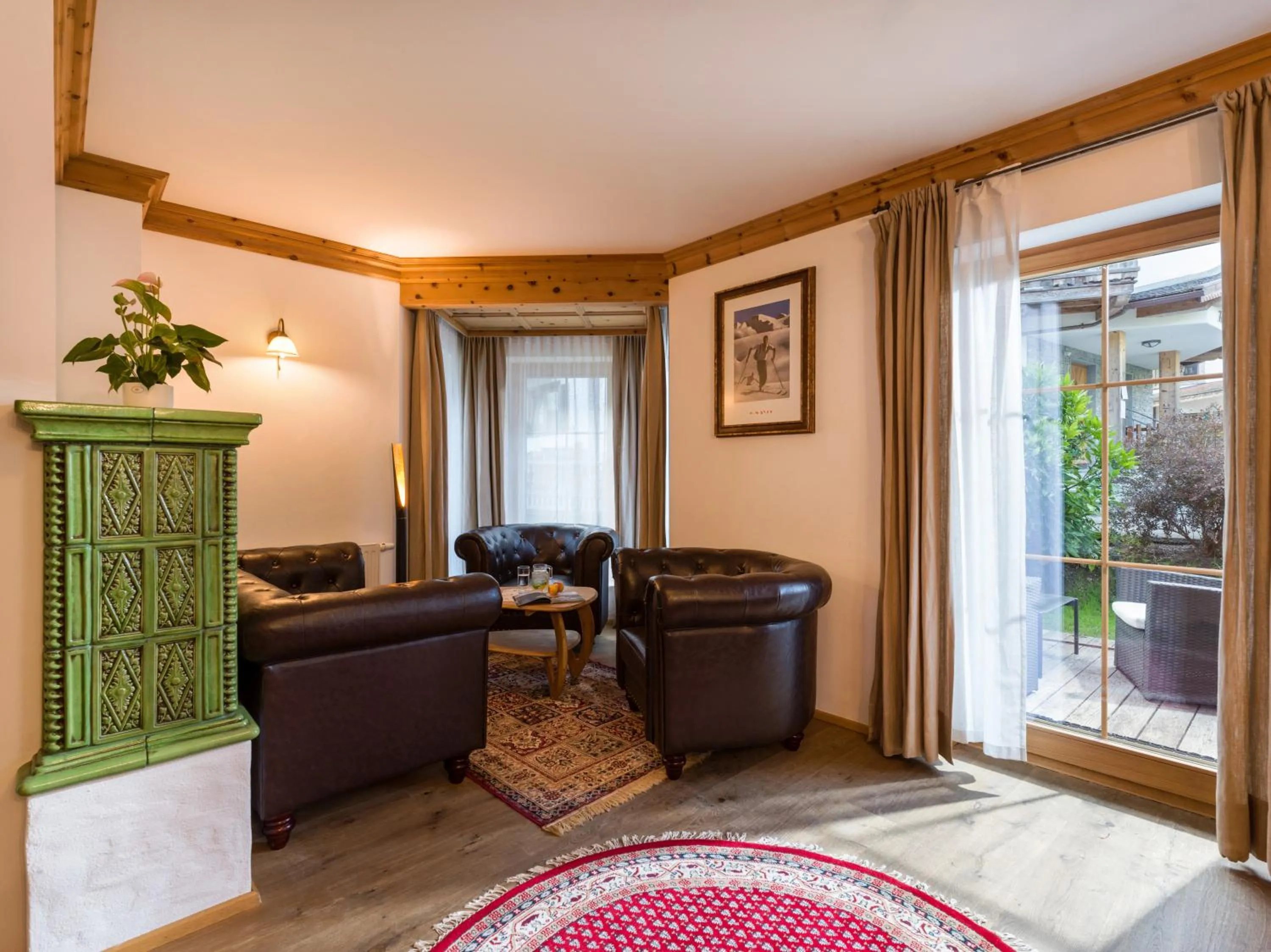 Living room in S'Dörfl Chalets