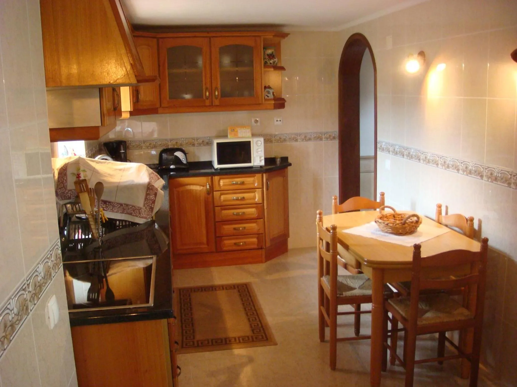 Kitchen or kitchenette in Casa De Hospedes Flor Do Jardim