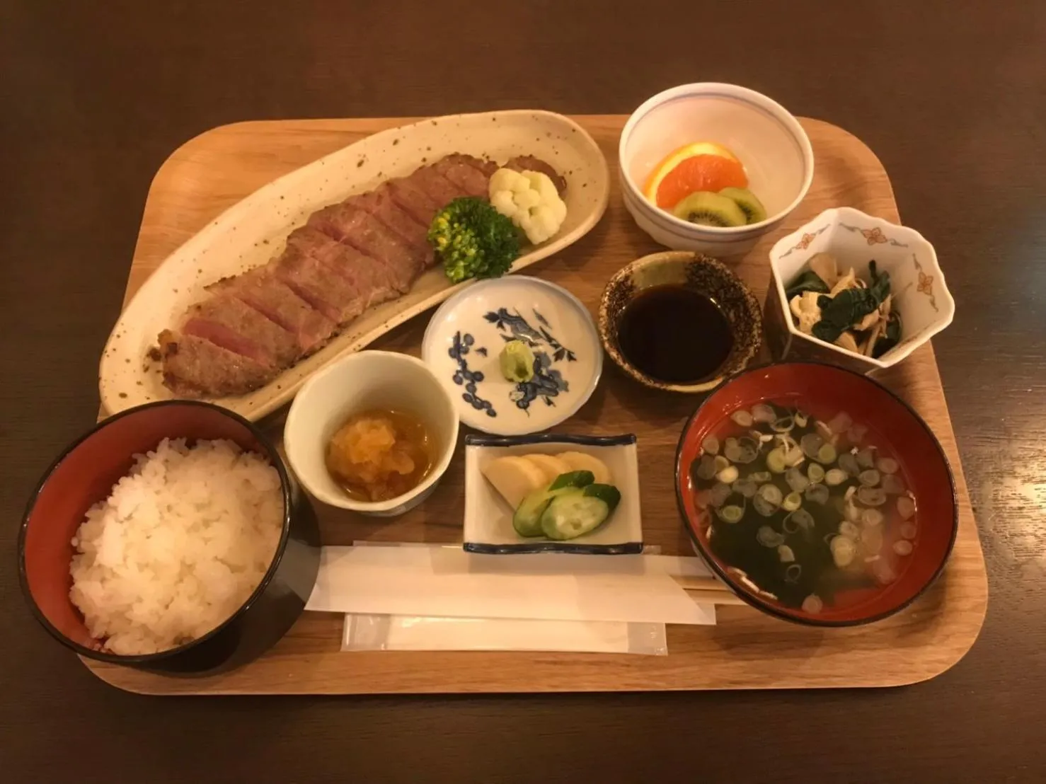 Dinner in Kinugawa Pension Bamboo