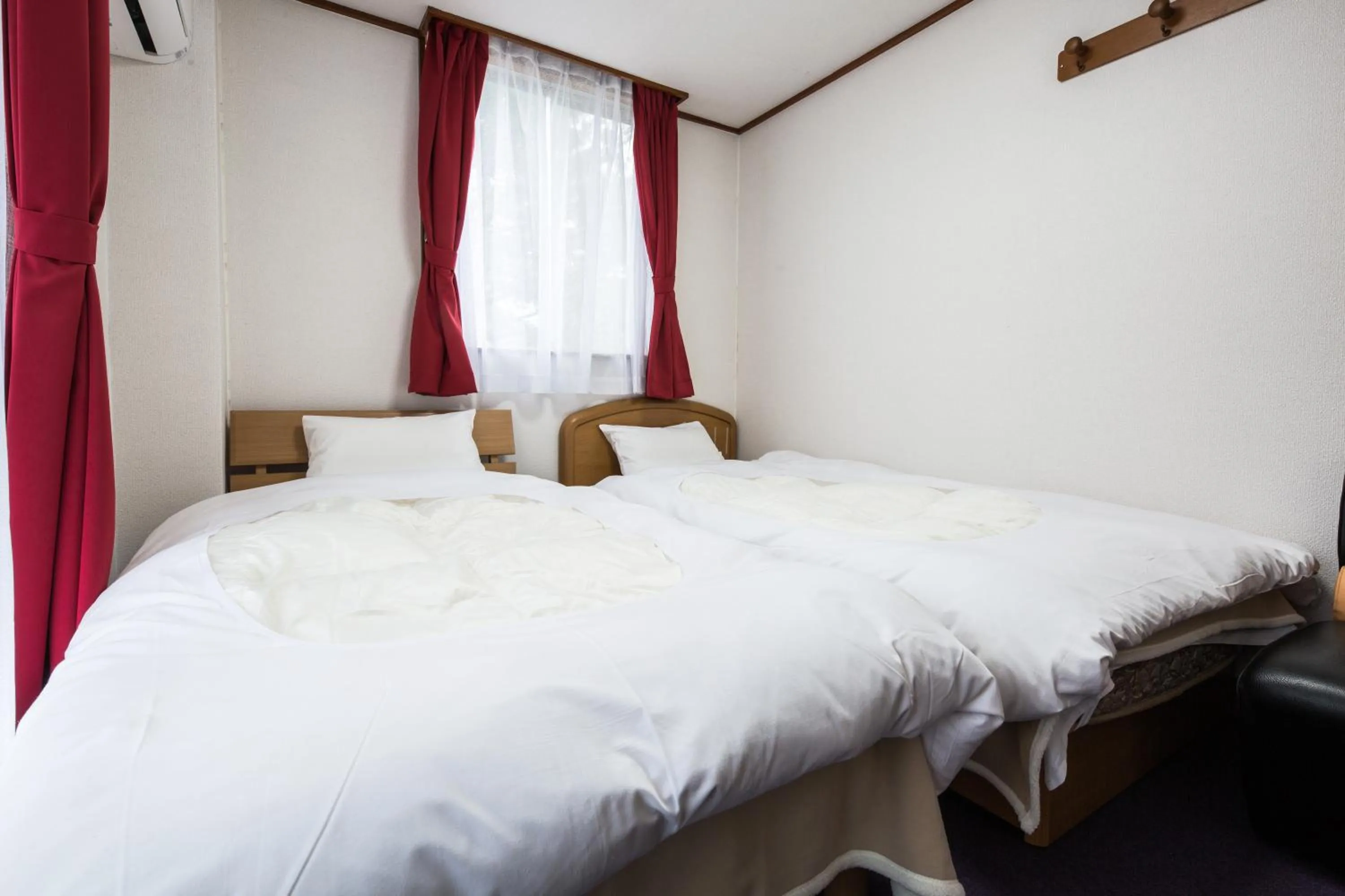 Bed in Kinugawa Pension Bamboo