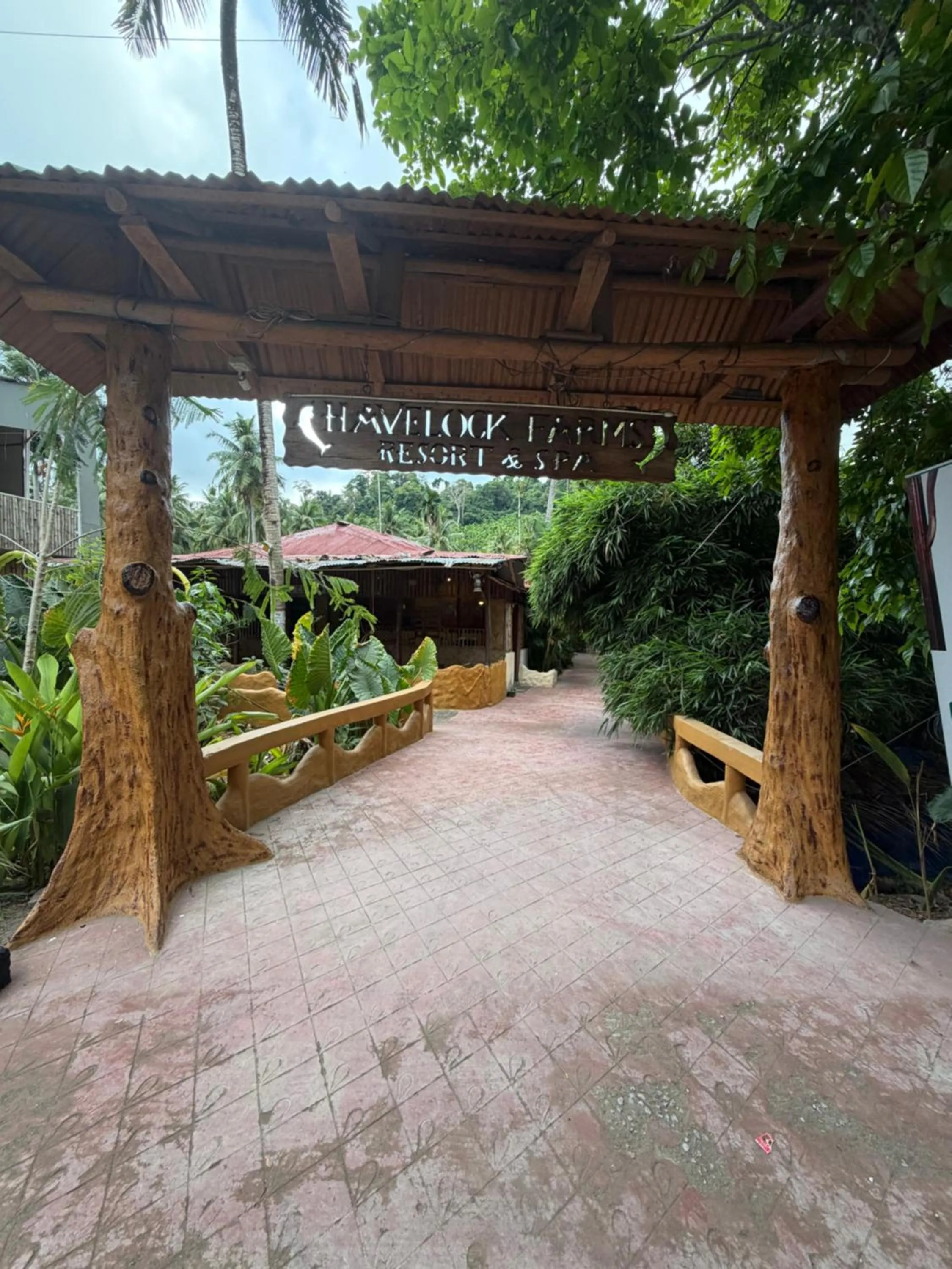 Garden view in Havelock Farms Resort