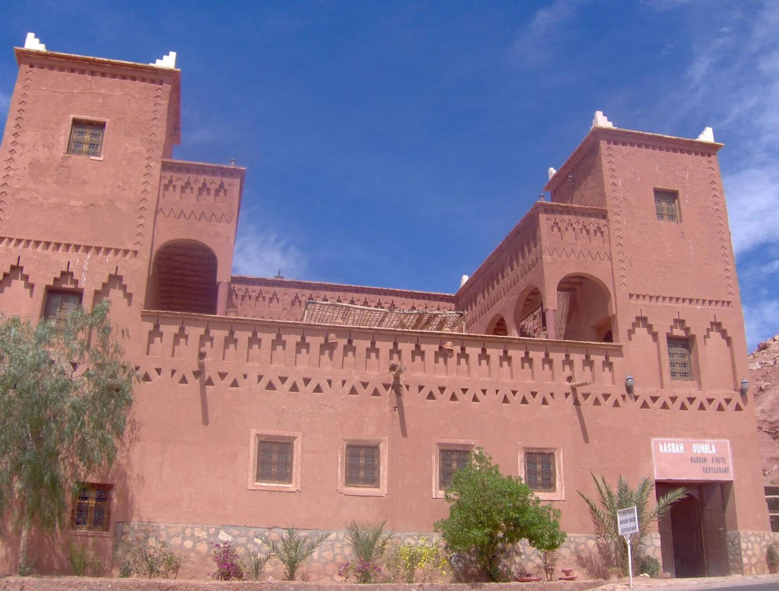 Facade/entrance in Kasbah Ounila