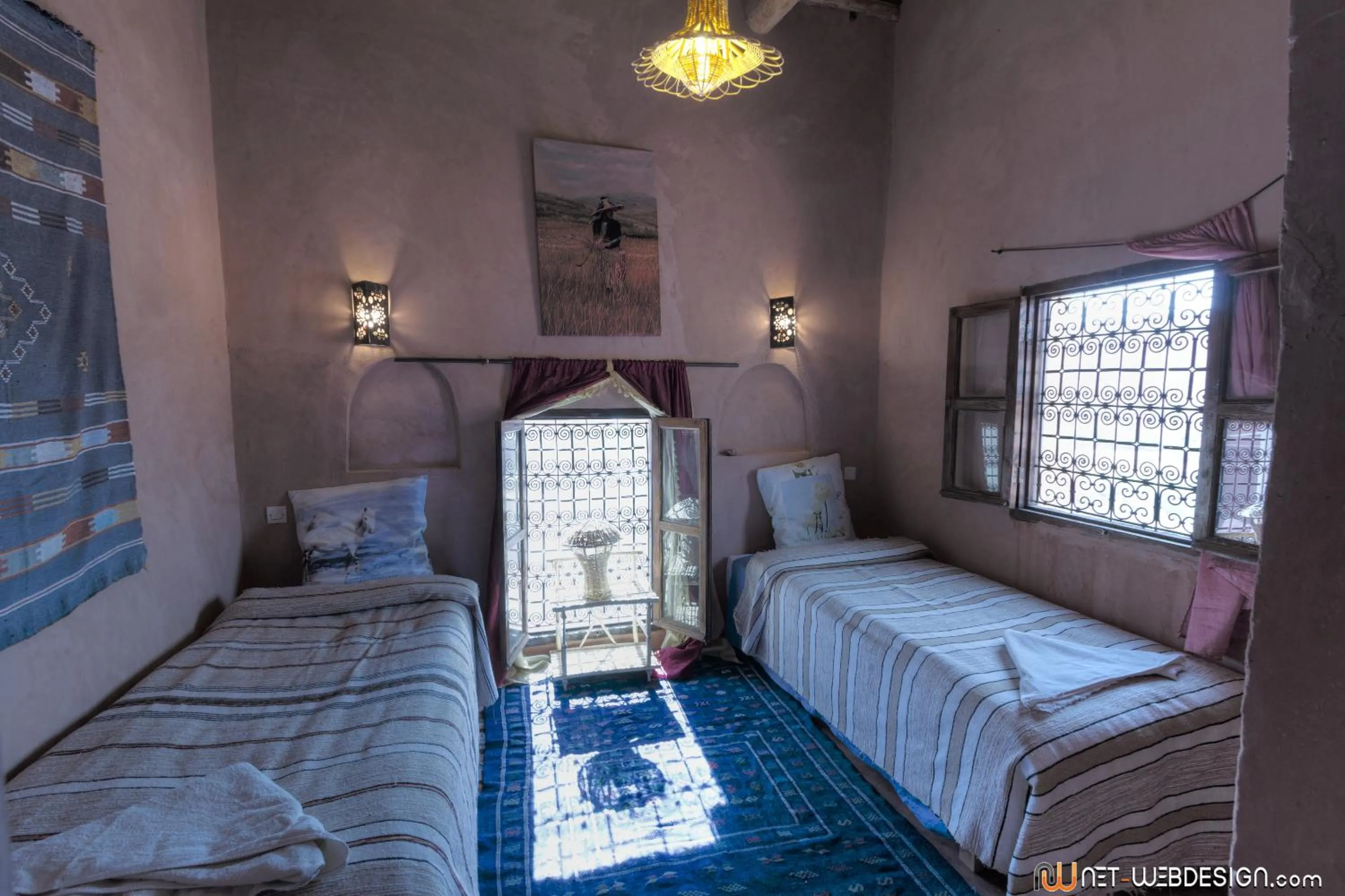 Bed in Kasbah Ounila