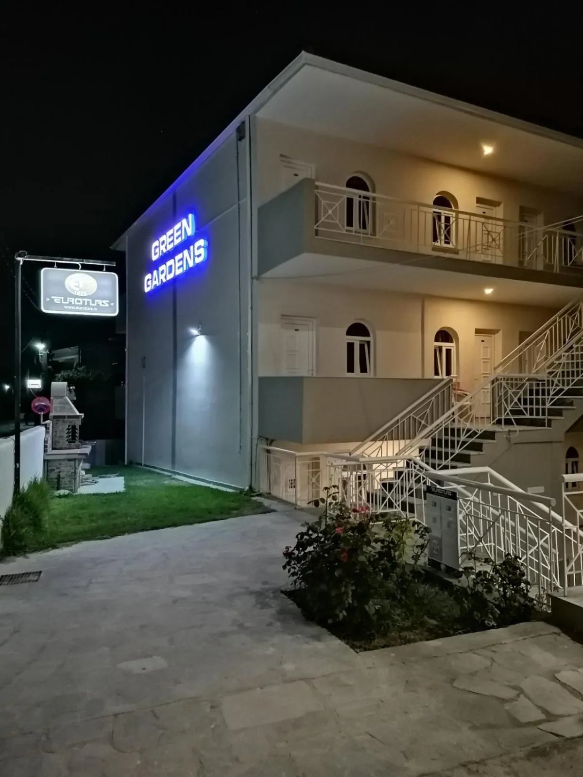 Facade/entrance in Polychrono GREEN GARDENS