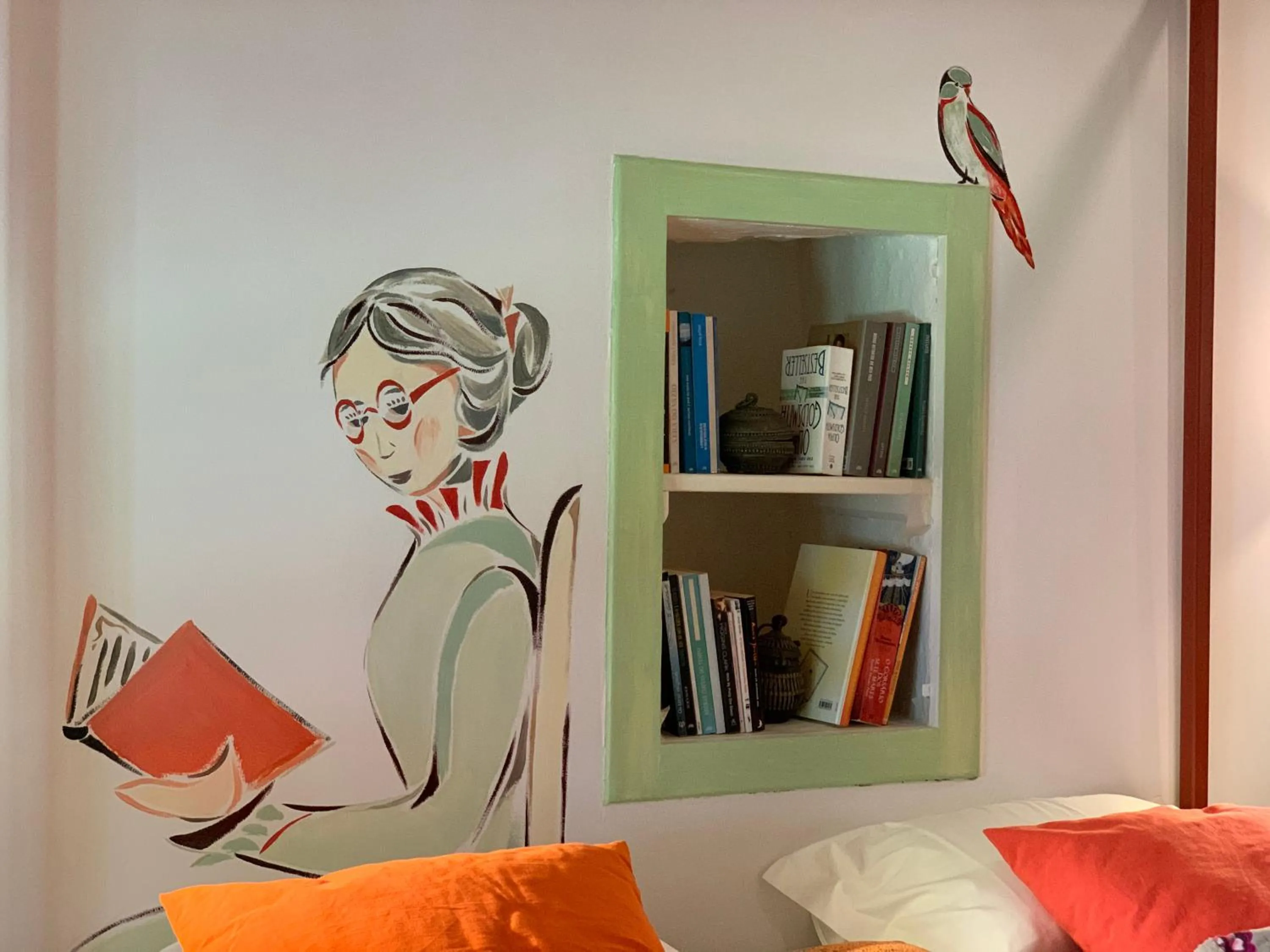 Library in Villa Cerrado das Fontainhas SPA