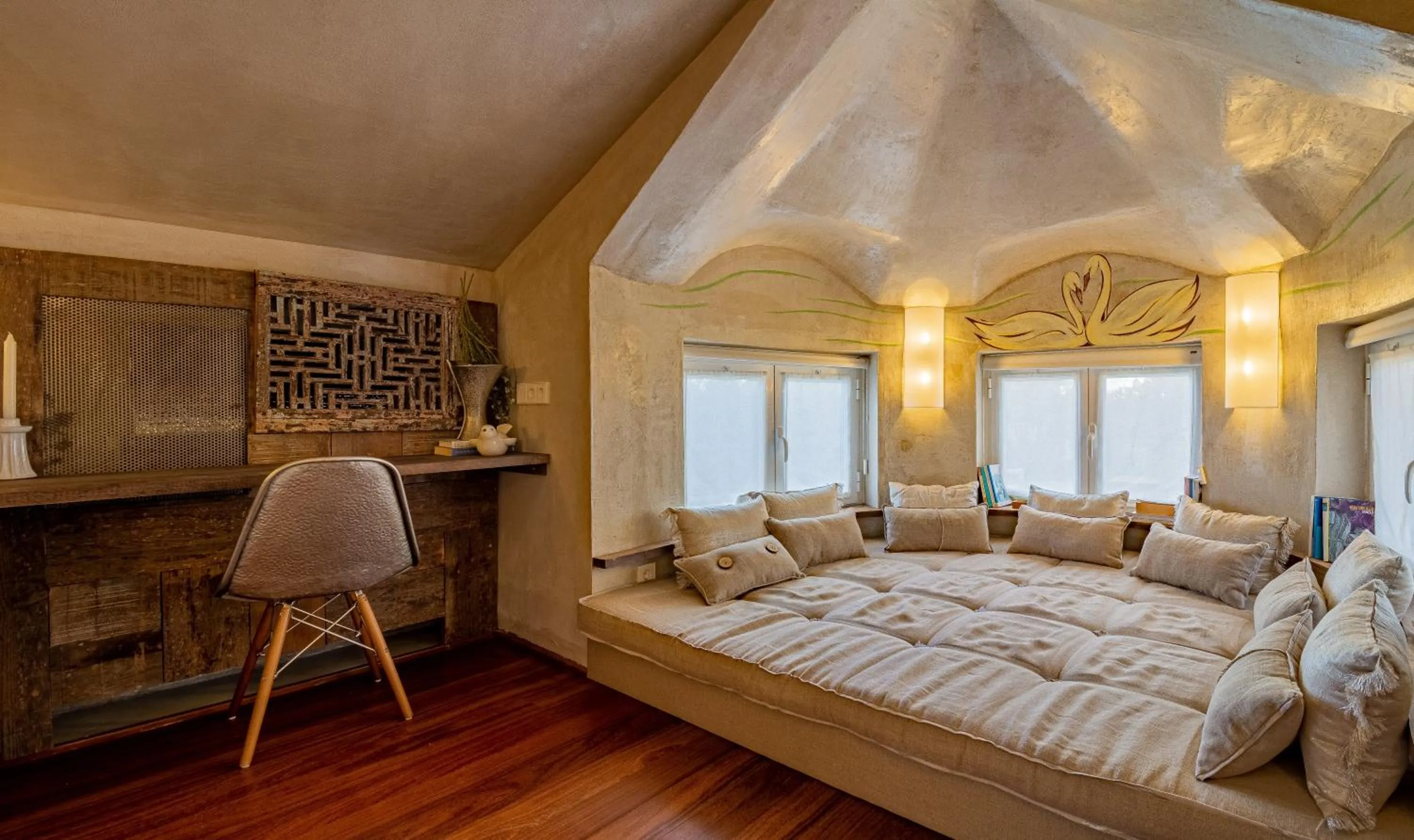 Balcony/Terrace, Bed in Villa Cerrado das Fontainhas SPA