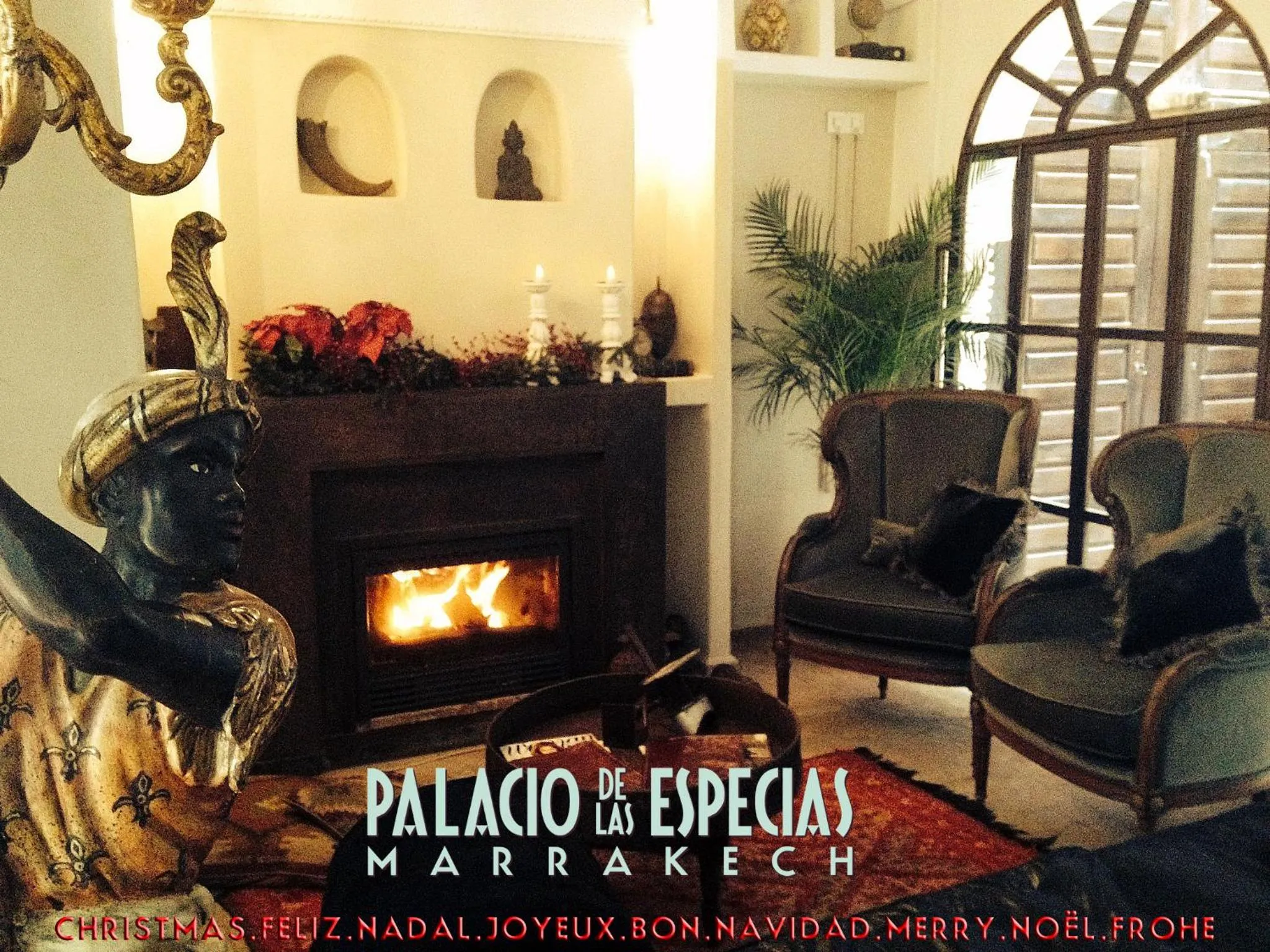 Library in Riad Palacio De Las Especias