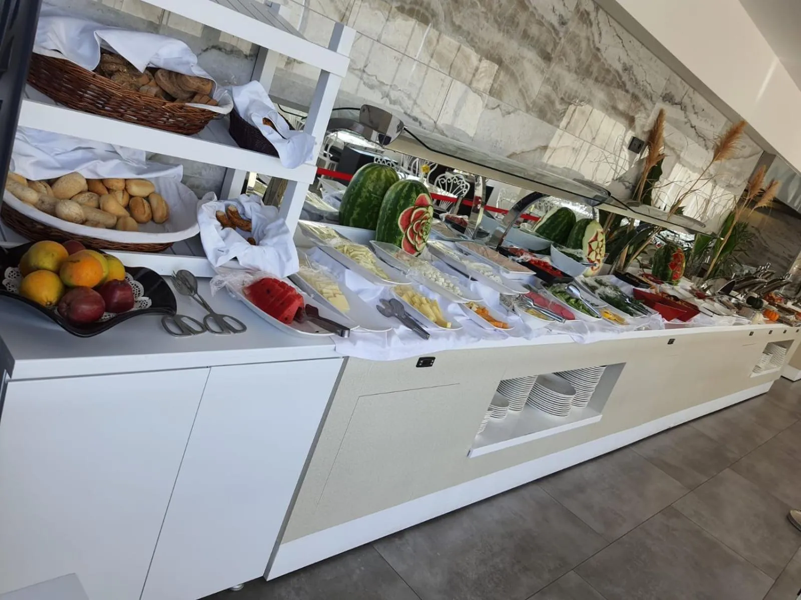 Buffet breakfast in AMOSSİA Elite Boutique Hotel