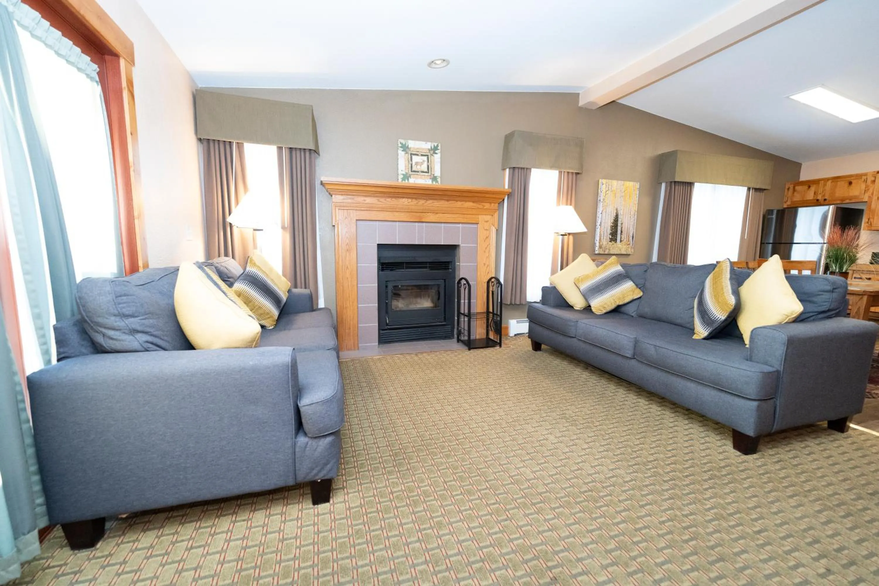 fireplace in Silver Moon Inn