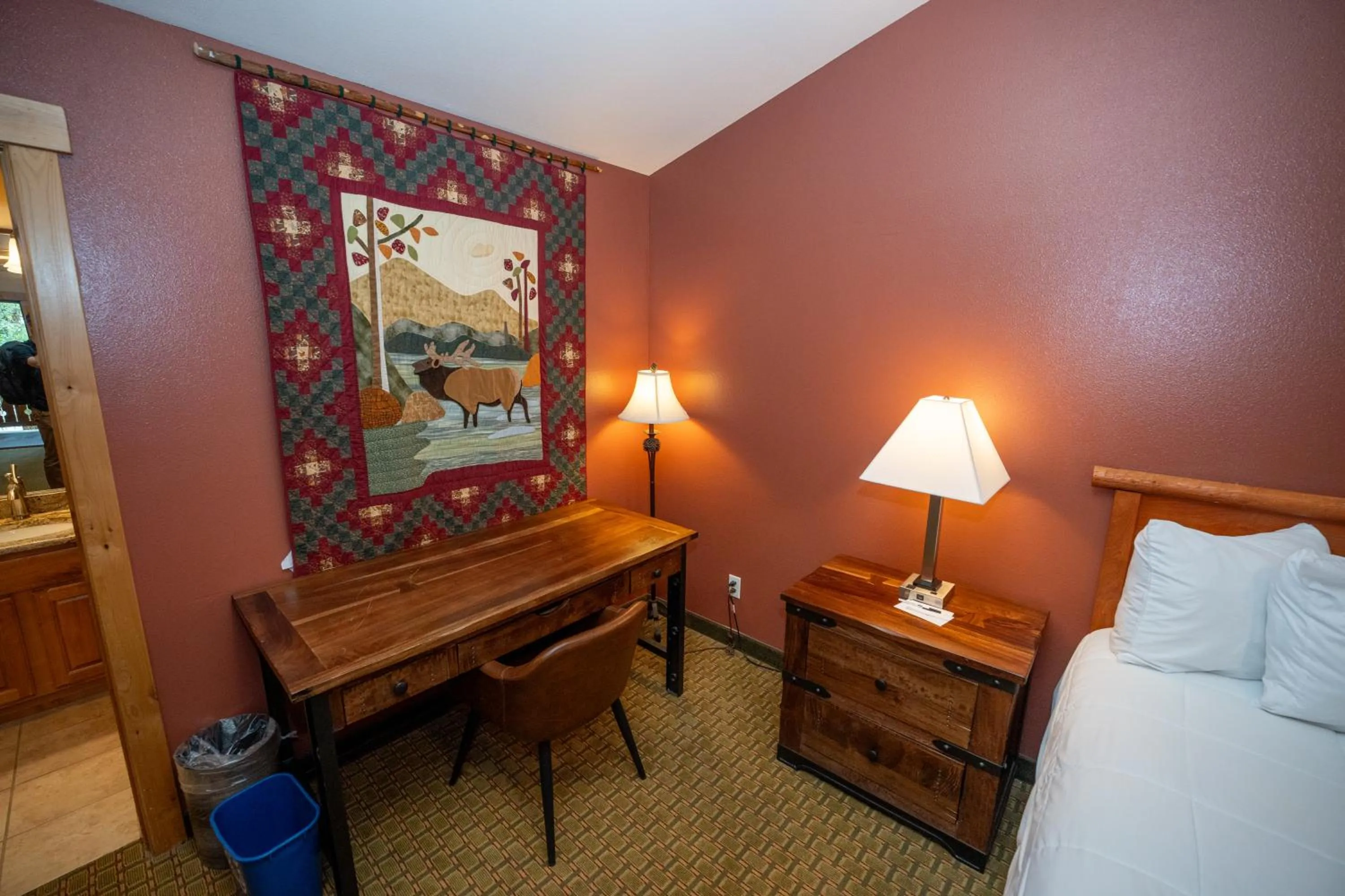 Bed in Silver Moon Inn