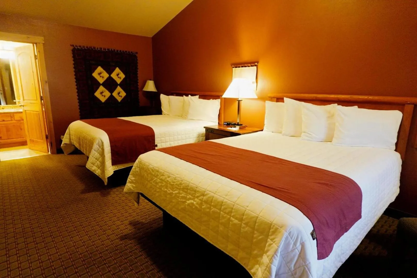 Bed in Silver Moon Inn