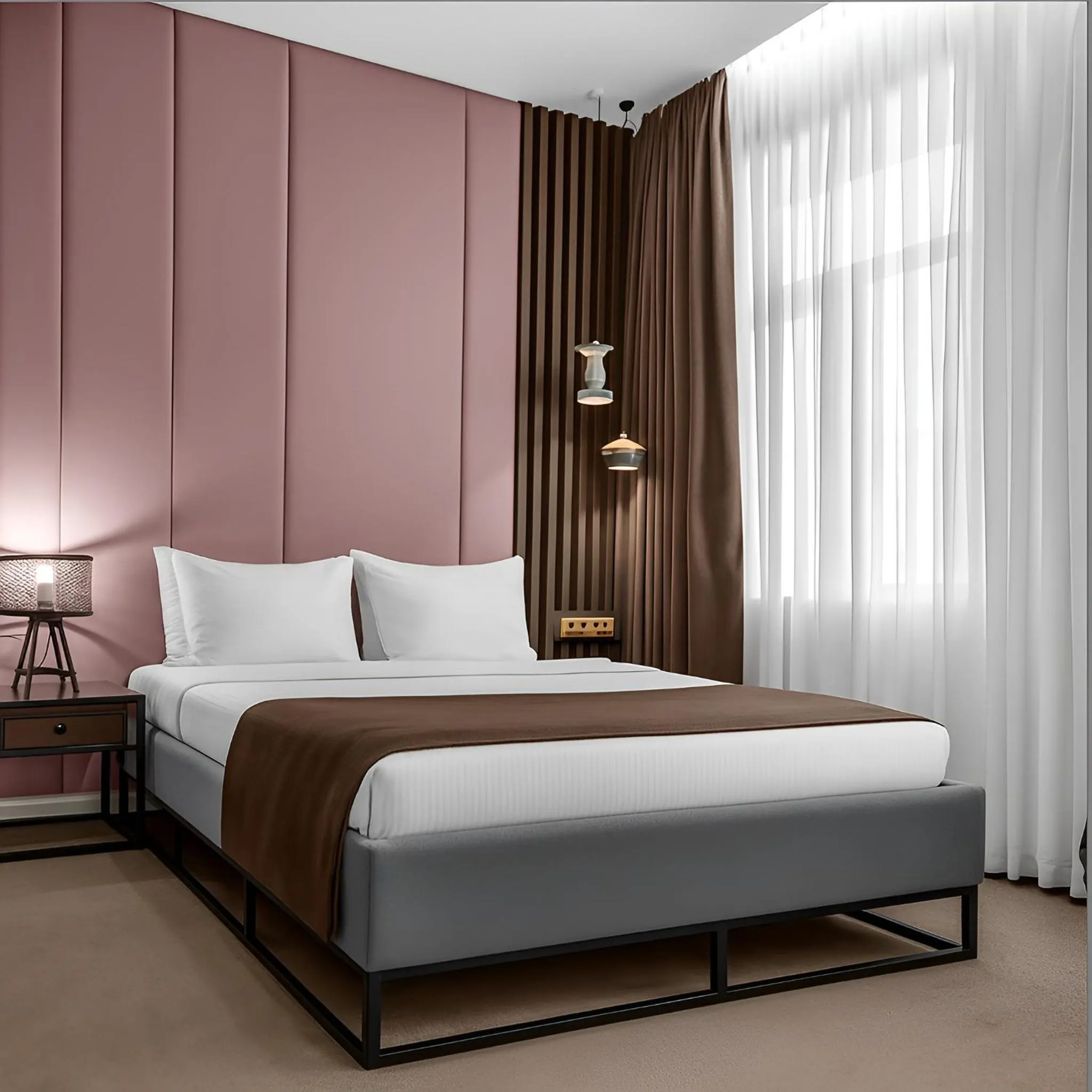 Bed in Ivy Garden Hotel Baku