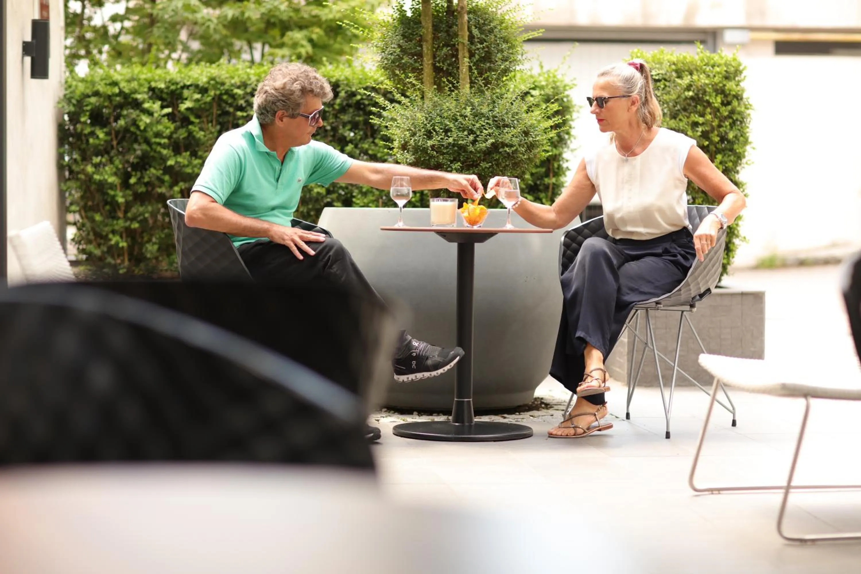 Patio in Allobroges Park Hôtel
