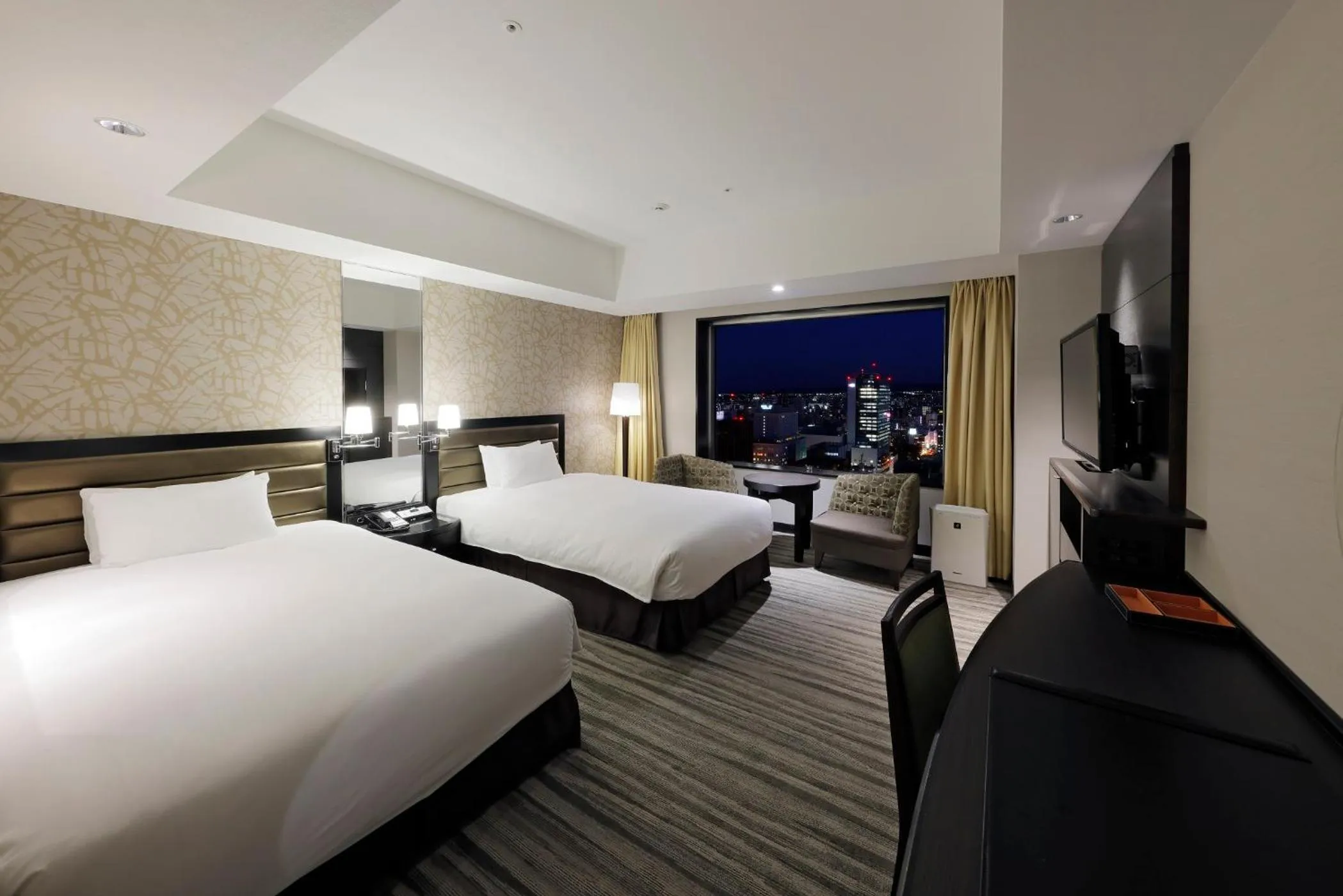 Photo of the whole room, Bed in JR Tower Hotel Nikko Sapporo