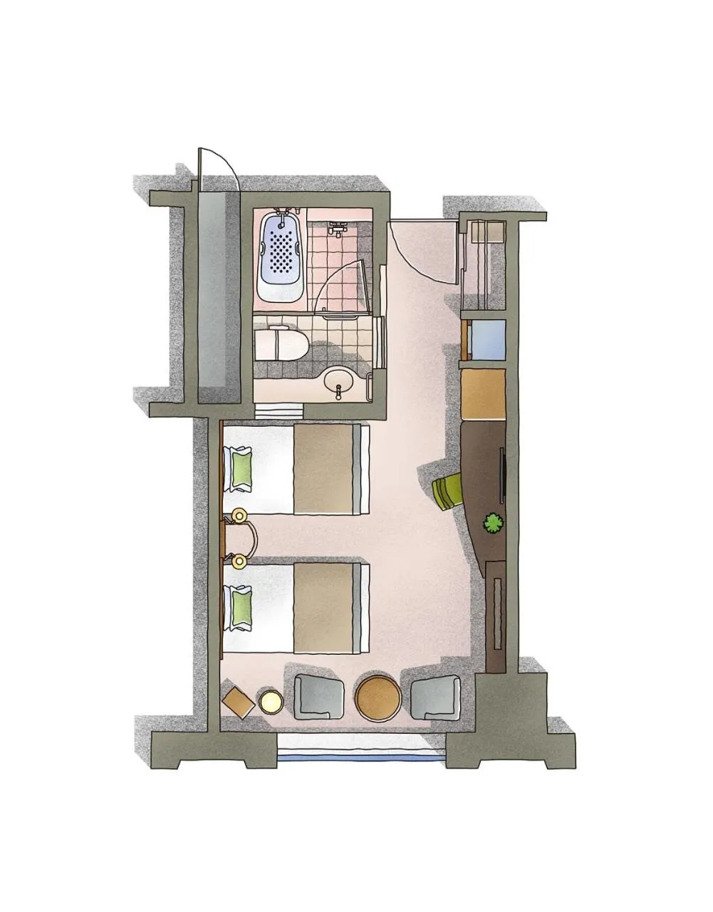 Floor plan in JR Tower Hotel Nikko Sapporo