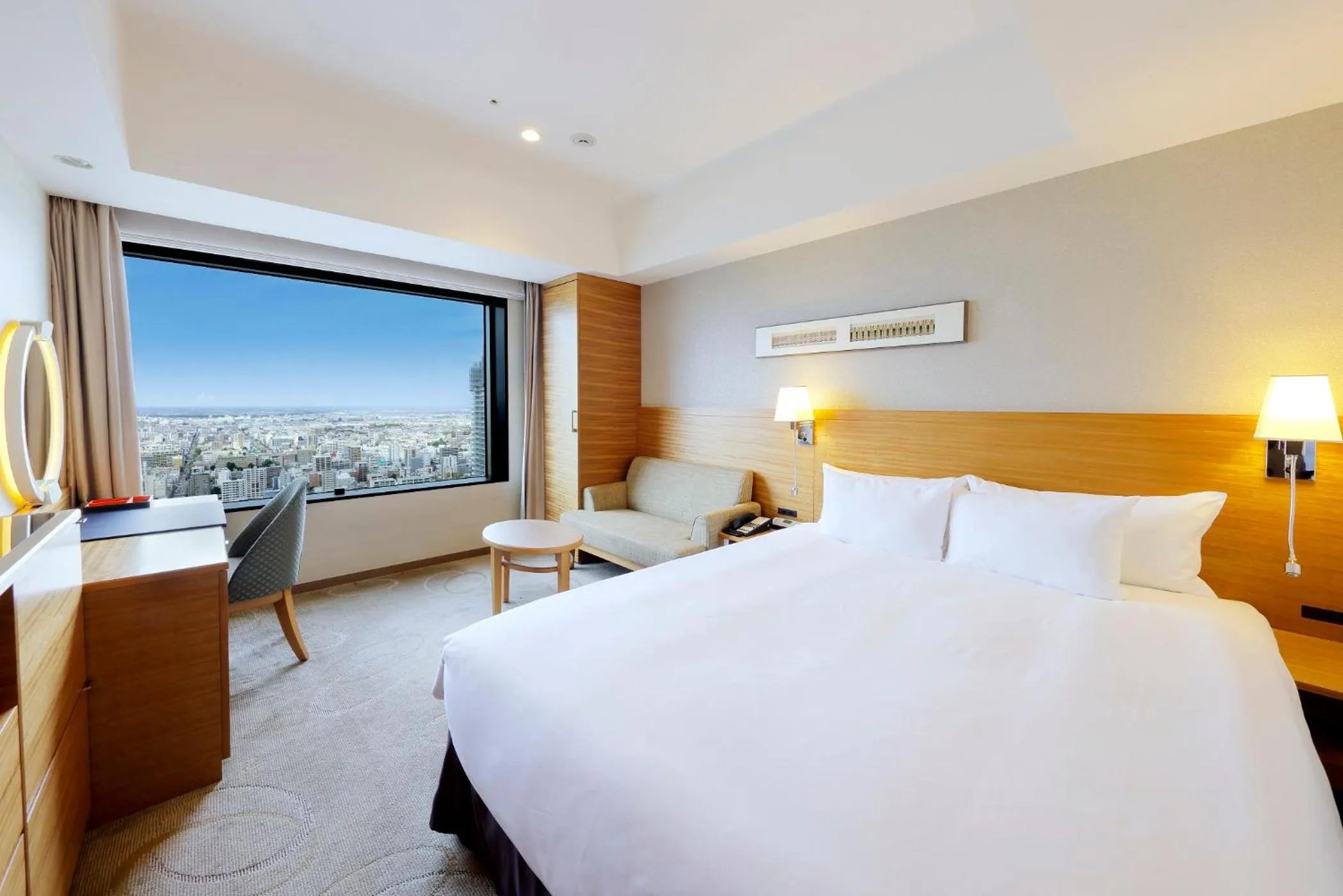 Photo of the whole room, Bed in JR Tower Hotel Nikko Sapporo