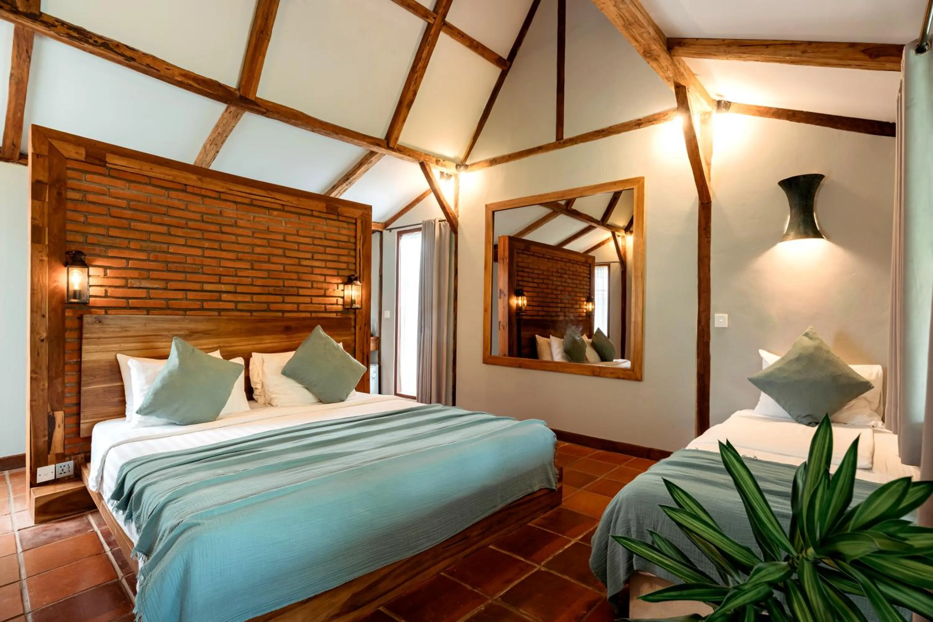 Bed in Coconut Garden Resort