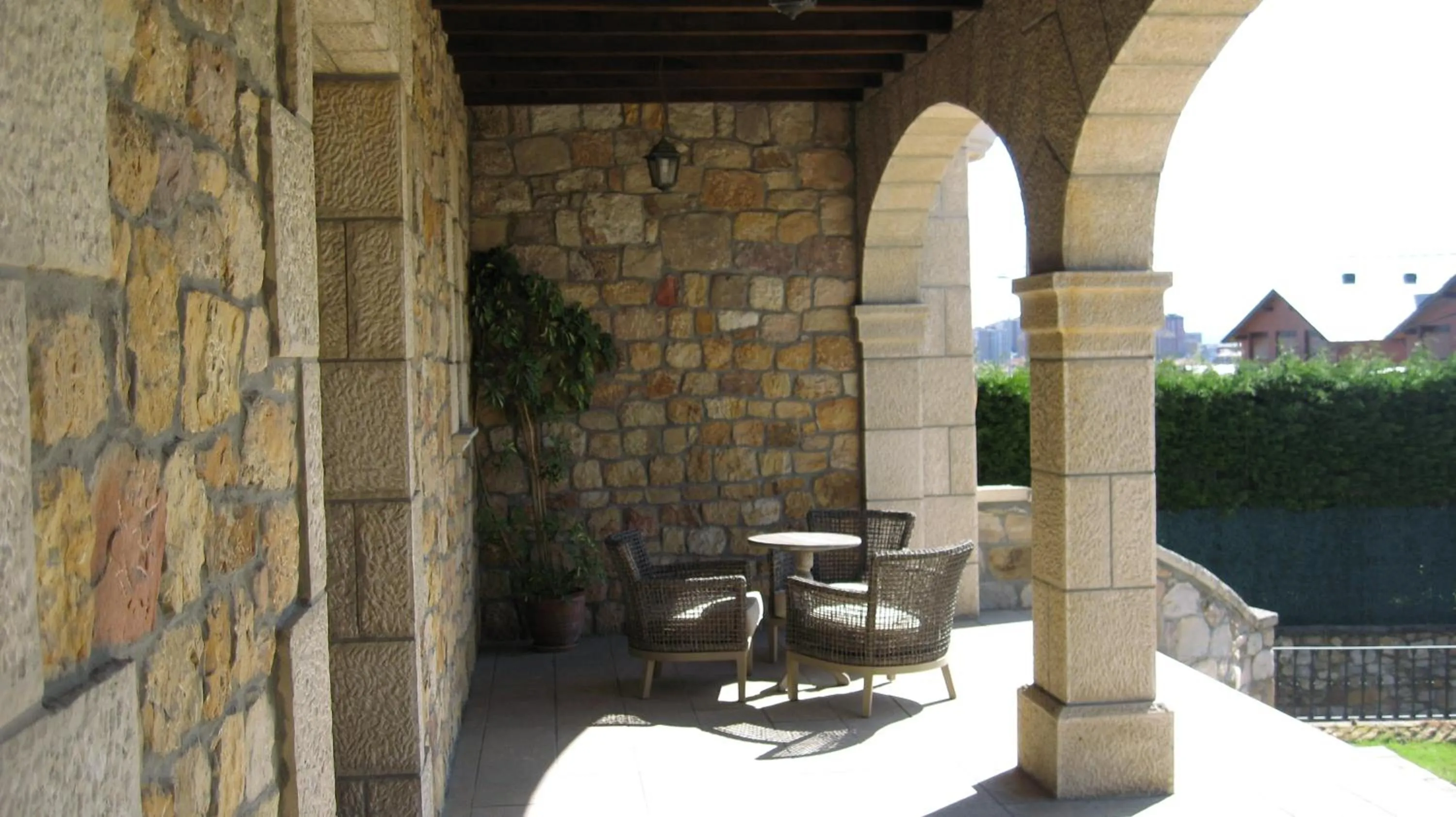 Patio in Posada El Jardin de Angela