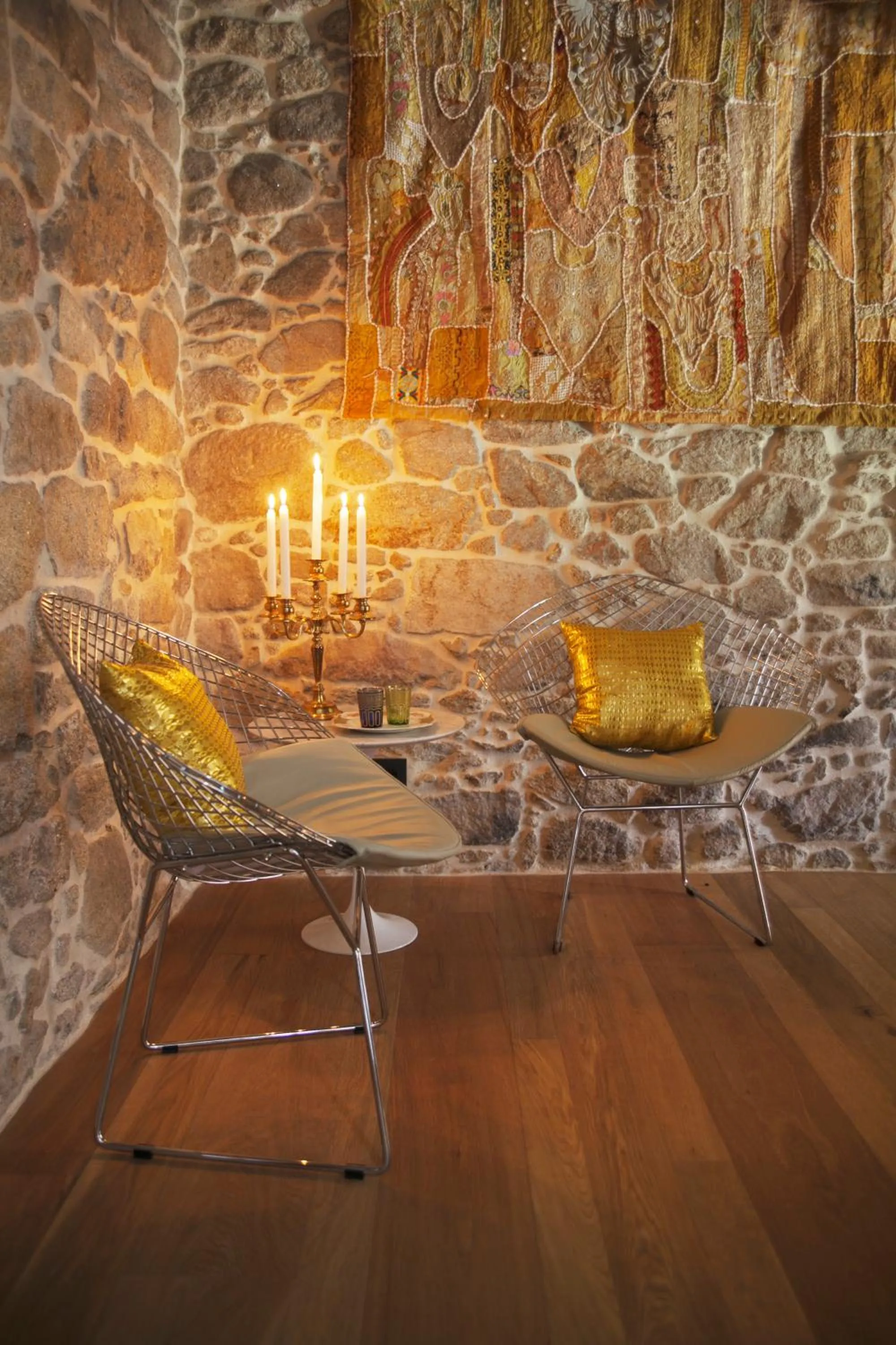 Seating area in Os Lambráns