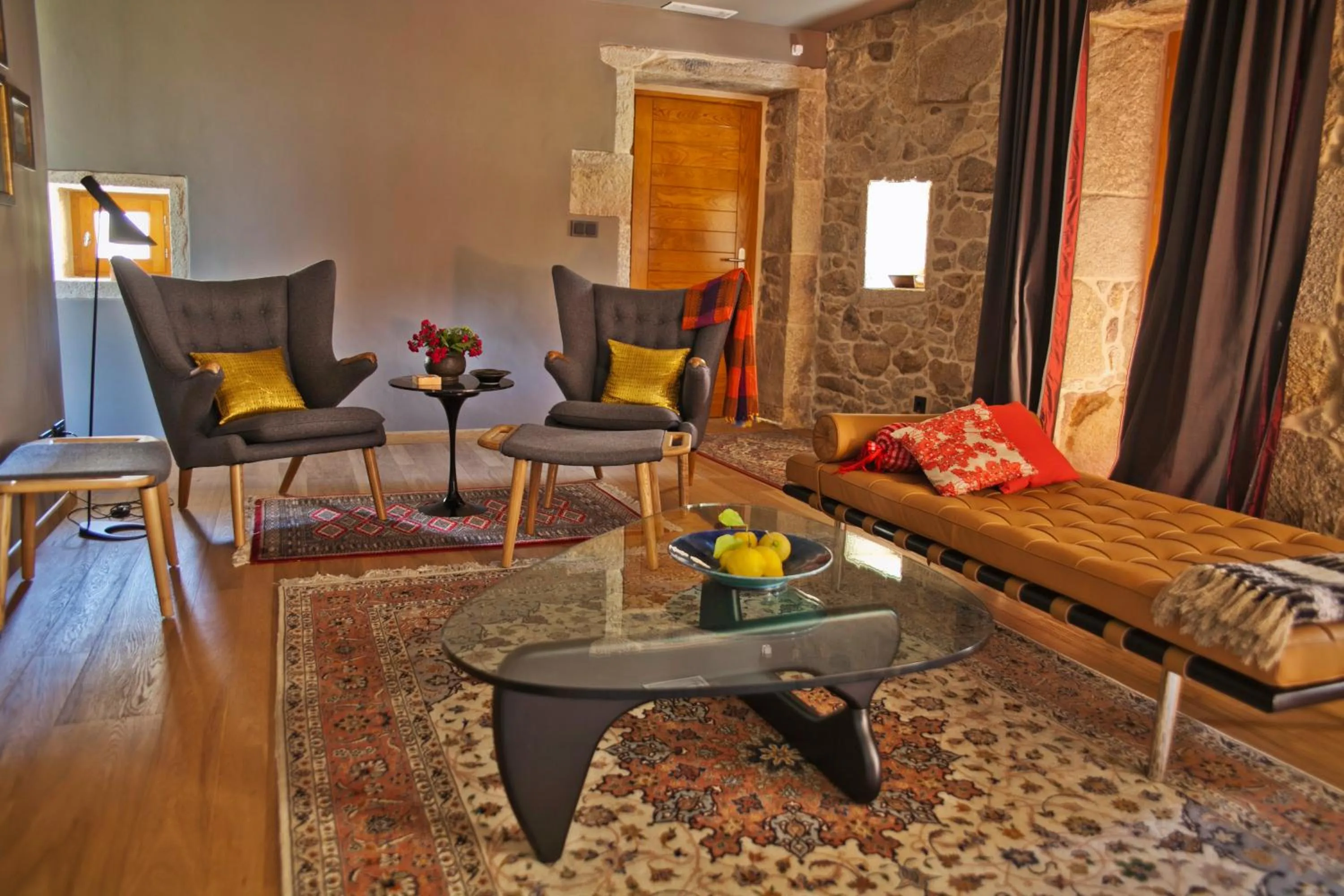 Lobby or reception in Os Lambráns