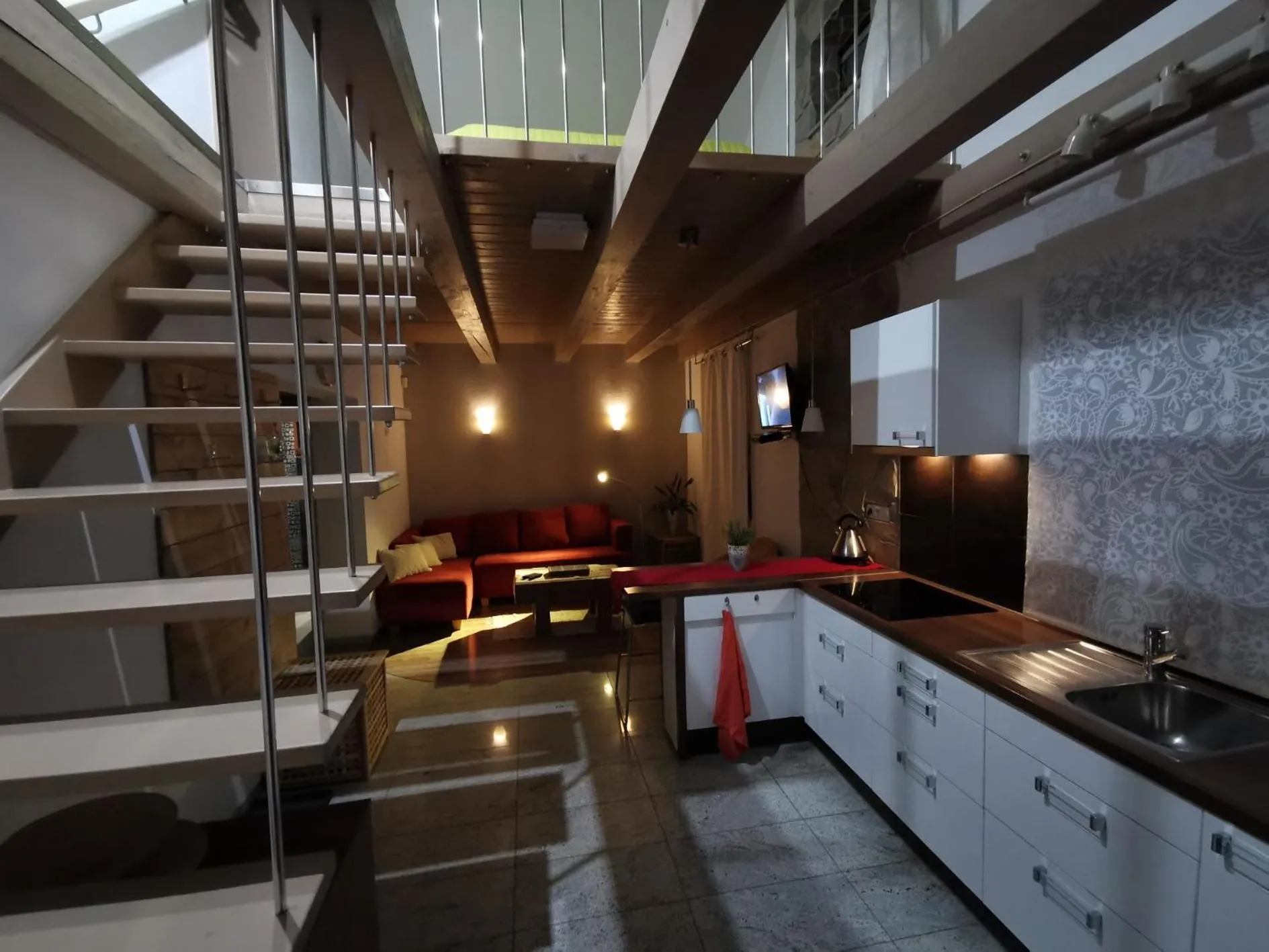 Kitchen or kitchenette in Apartmany Janosikove diery
