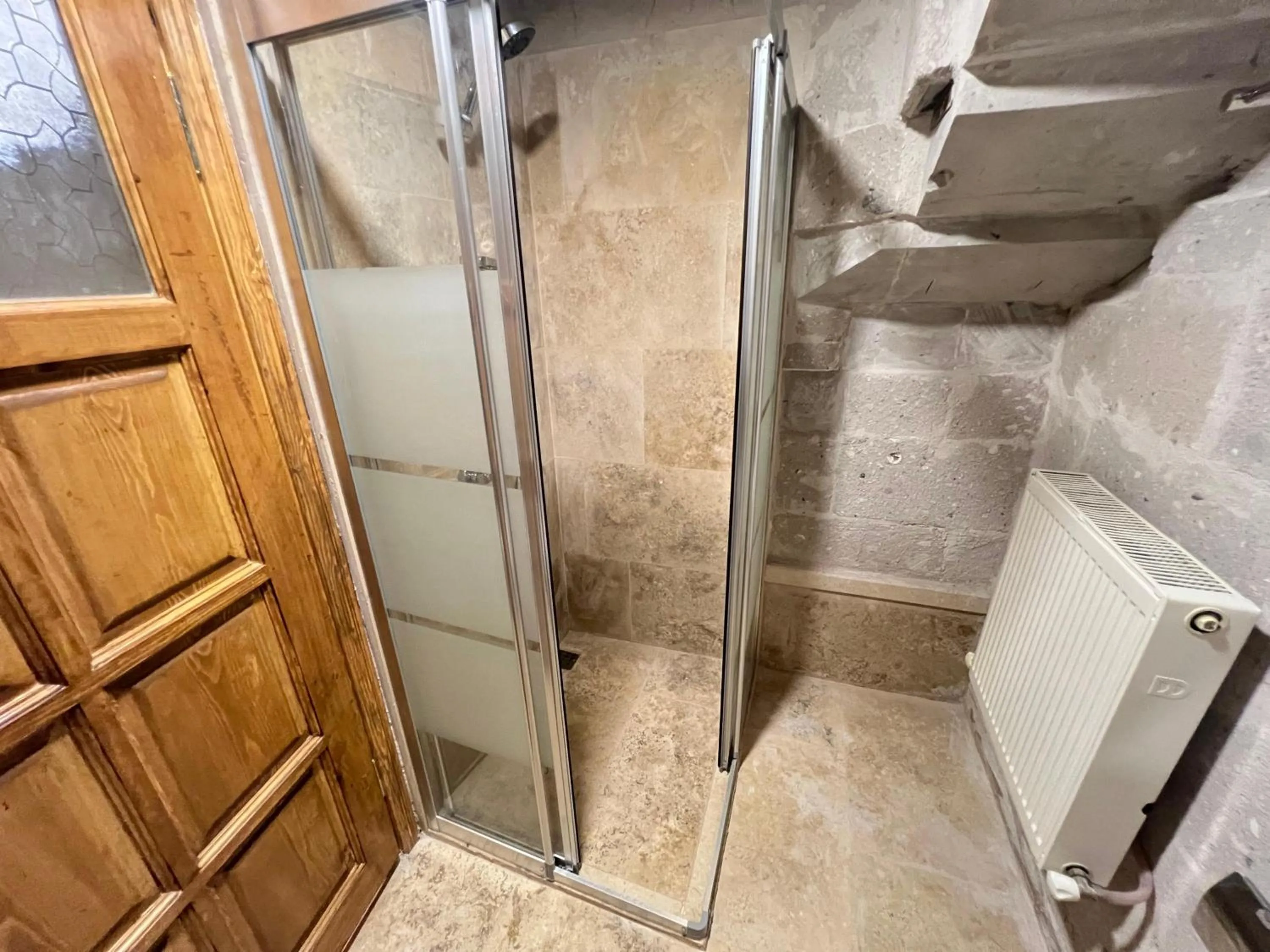 Shower in Atilla's Cave Hotel