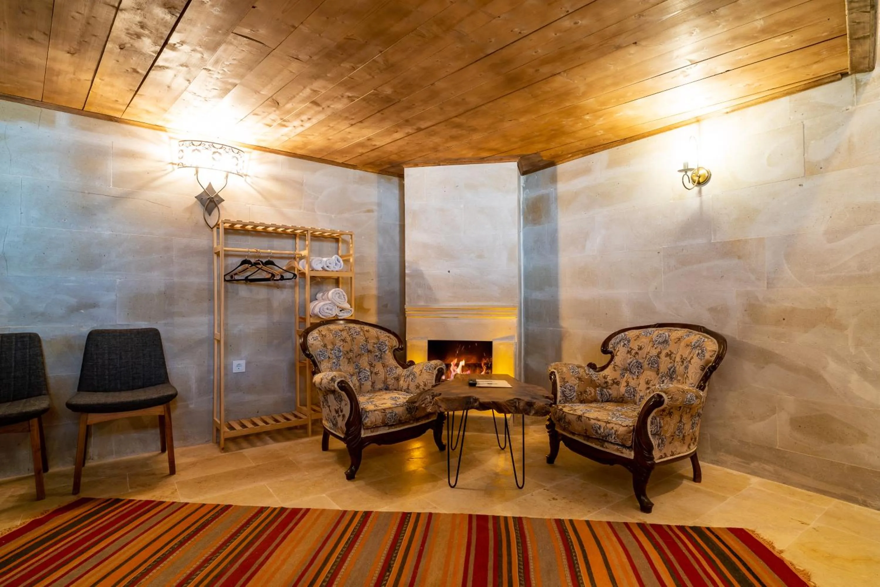 Living room in Atilla's Cave Hotel