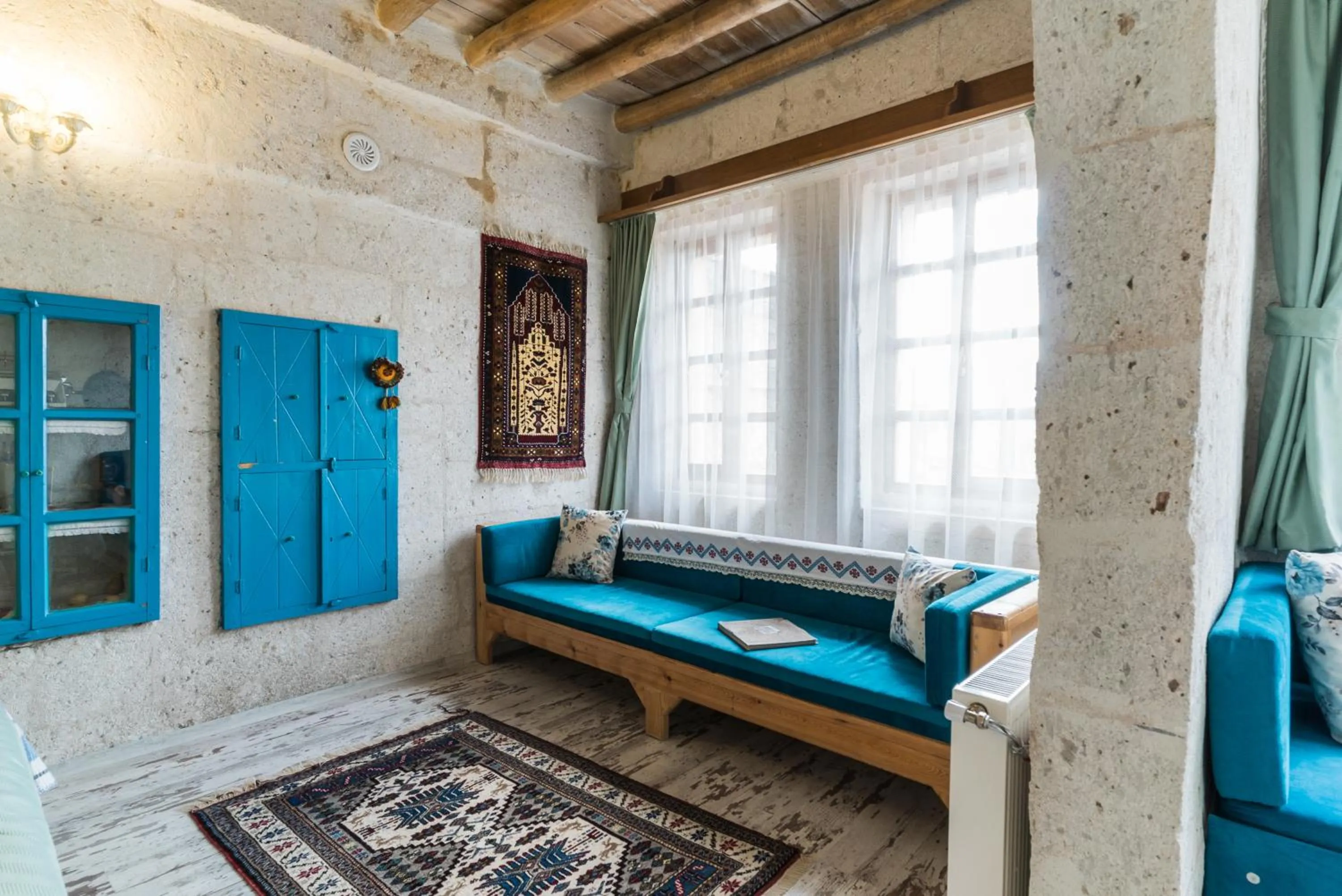 Living room in Atilla's Cave Hotel