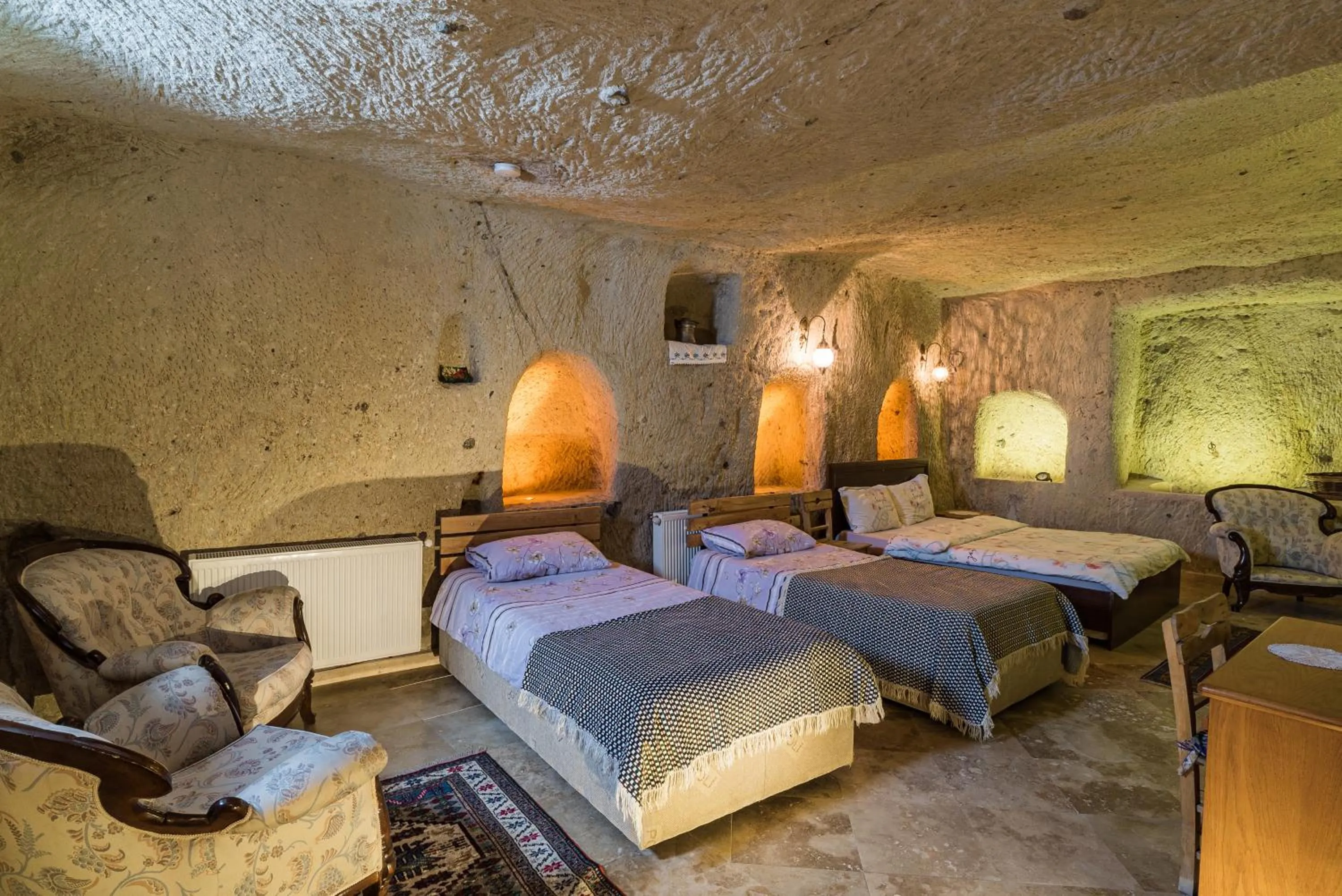 Bed in Atilla's Cave Hotel