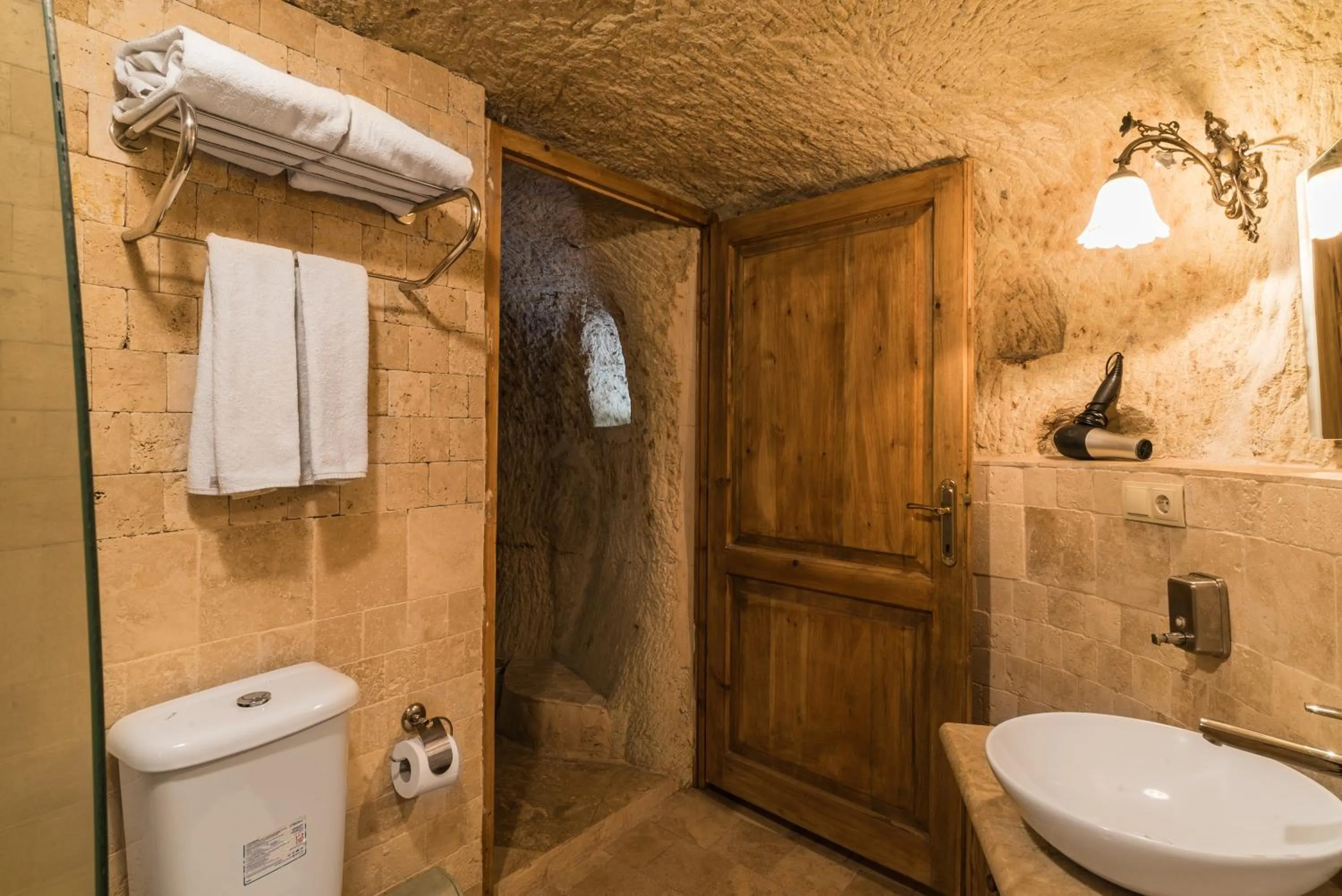Bathroom in Atilla's Cave Hotel