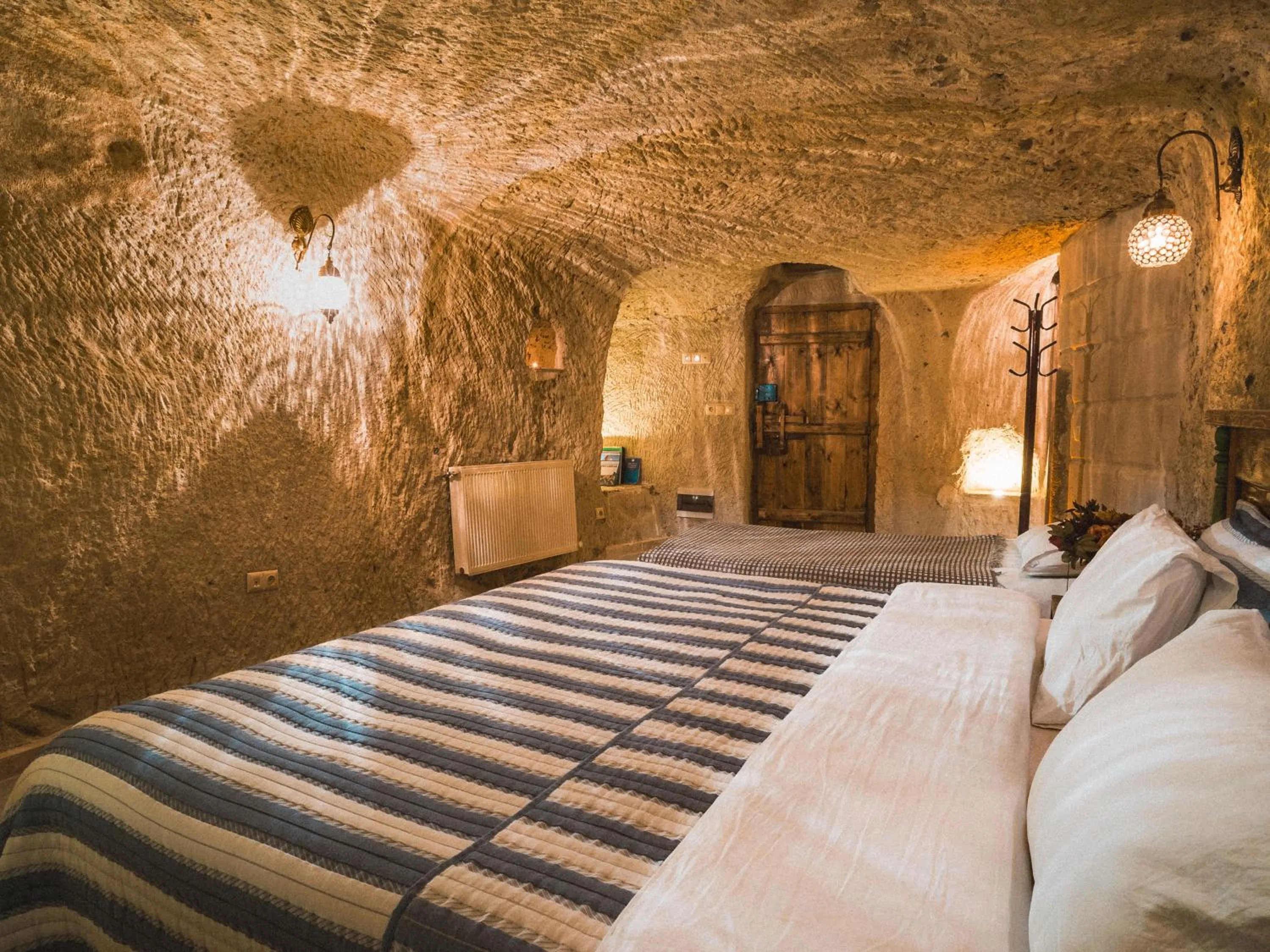 Bed in Atilla's Cave Hotel