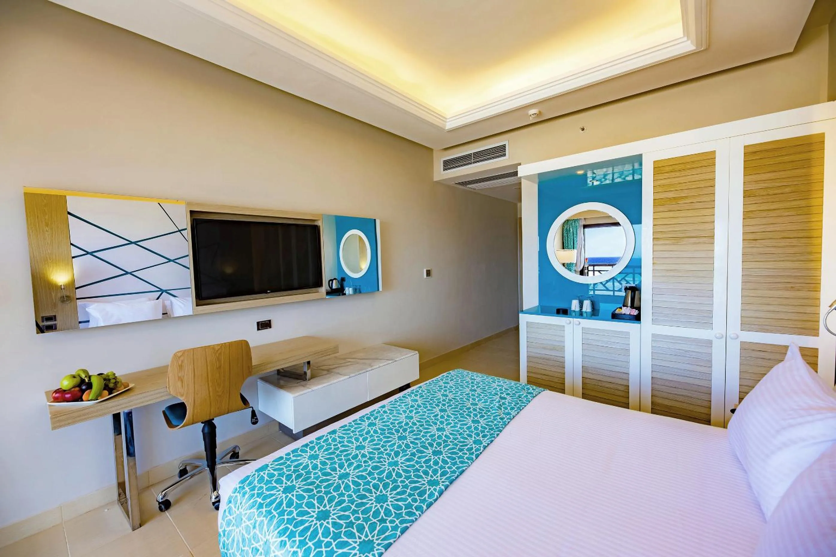 Bed in Gravity Hotel & Aqua Park Sahl Hasheesh Families and Couples Only