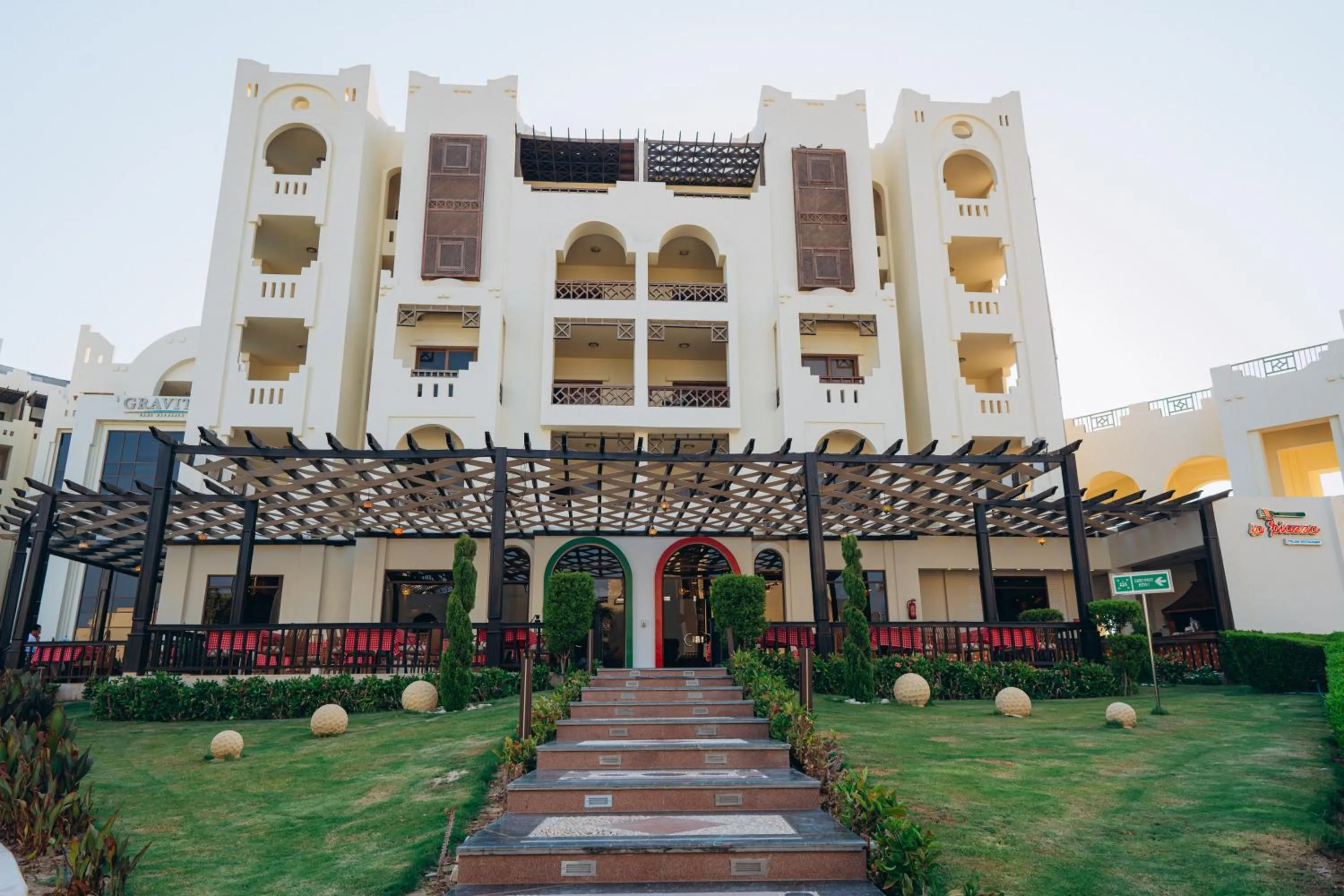 Garden view in Gravity Hotel & Aqua Park Sahl Hasheesh Families and Couples Only