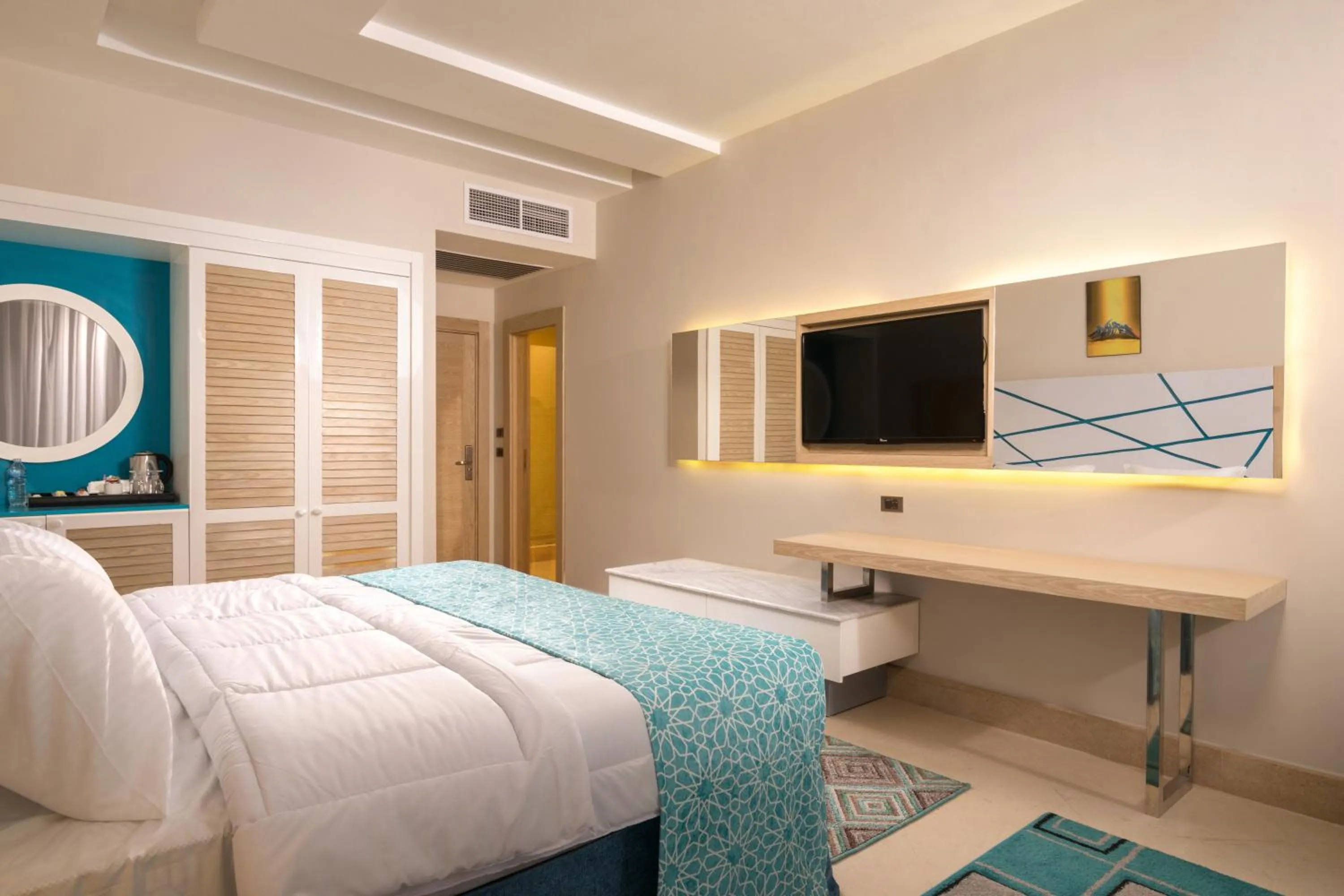 Bed in Gravity Hotel & Aqua Park Sahl Hasheesh Families and Couples Only
