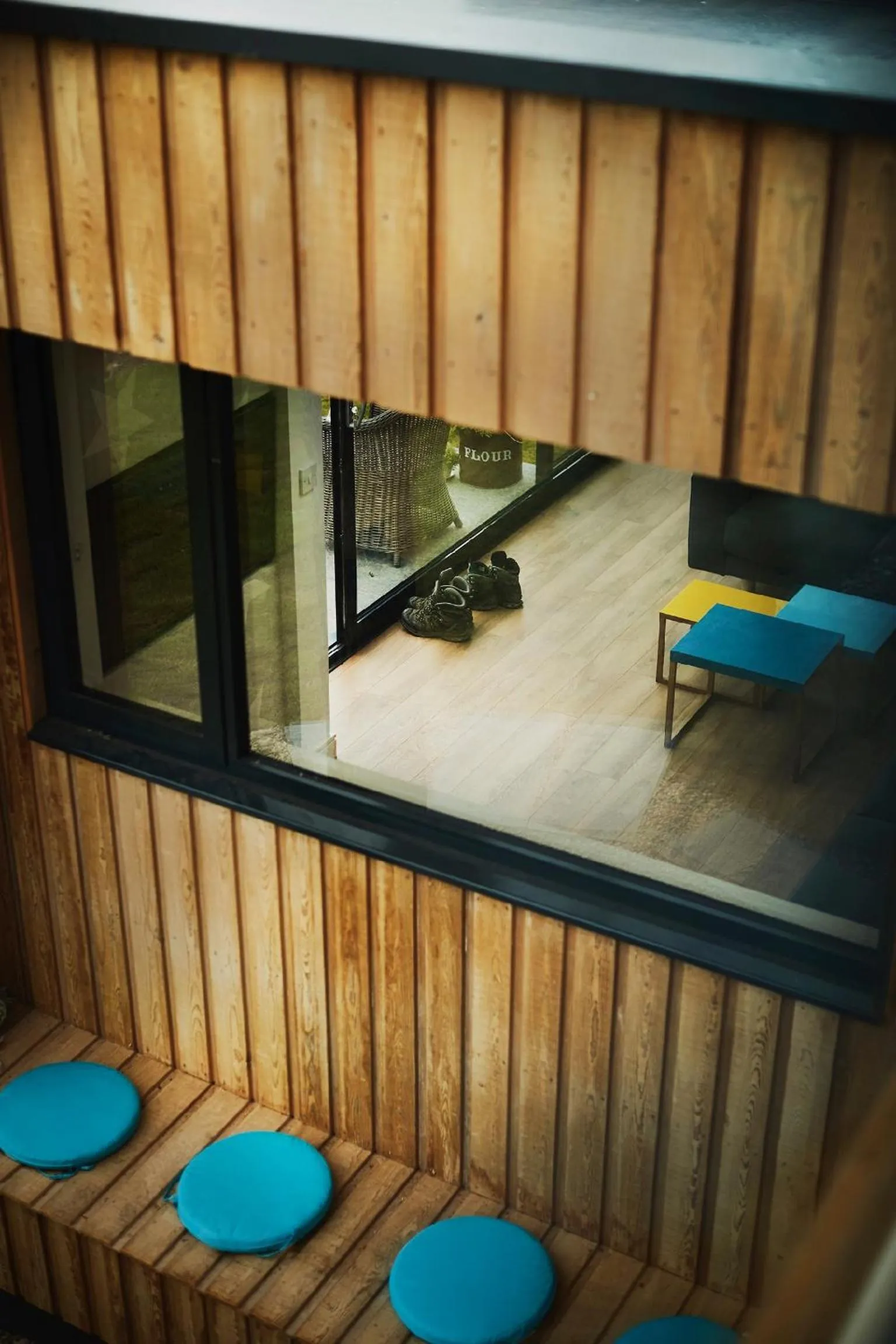 Living room in Lochend Chalets