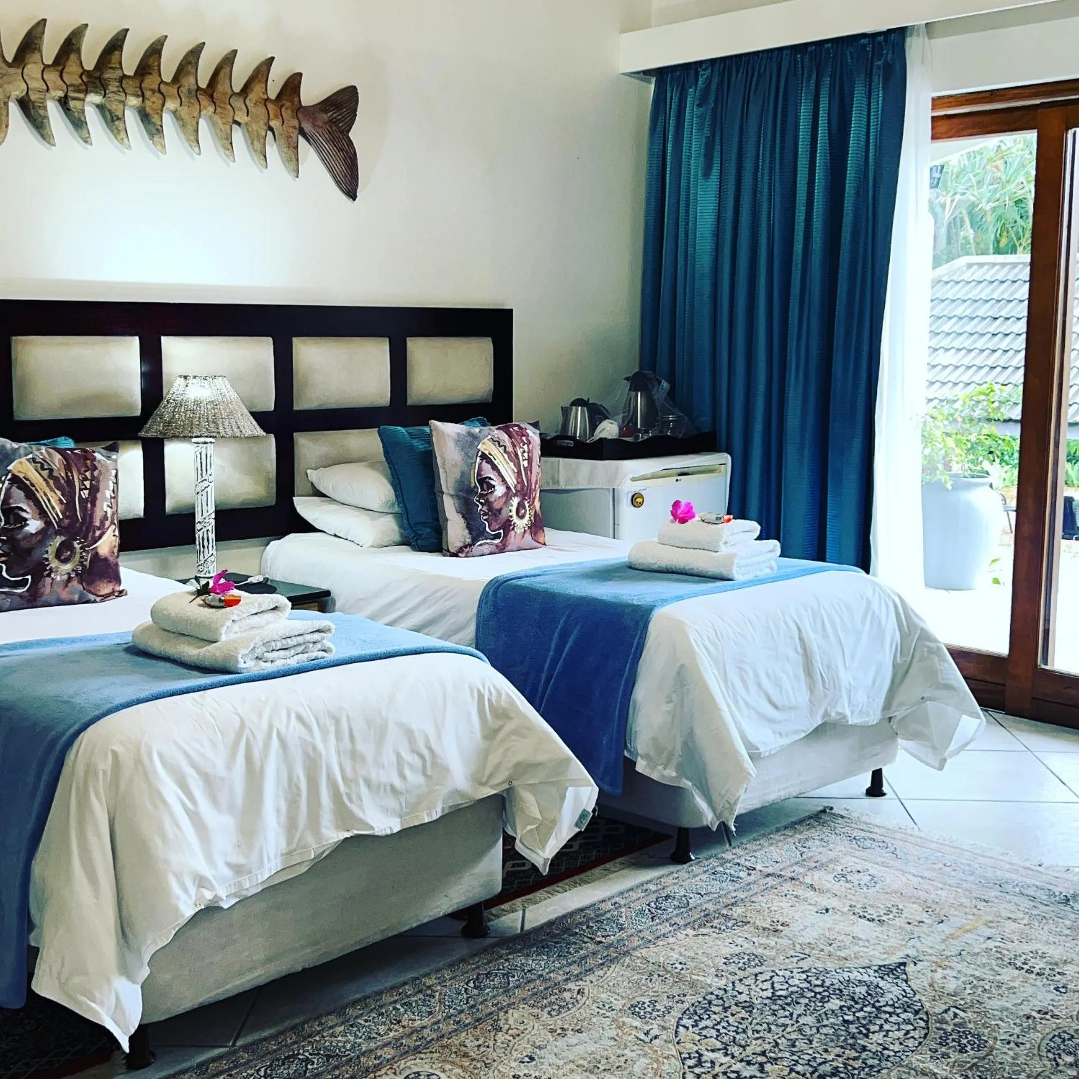 Bed in Whalesong Guest House